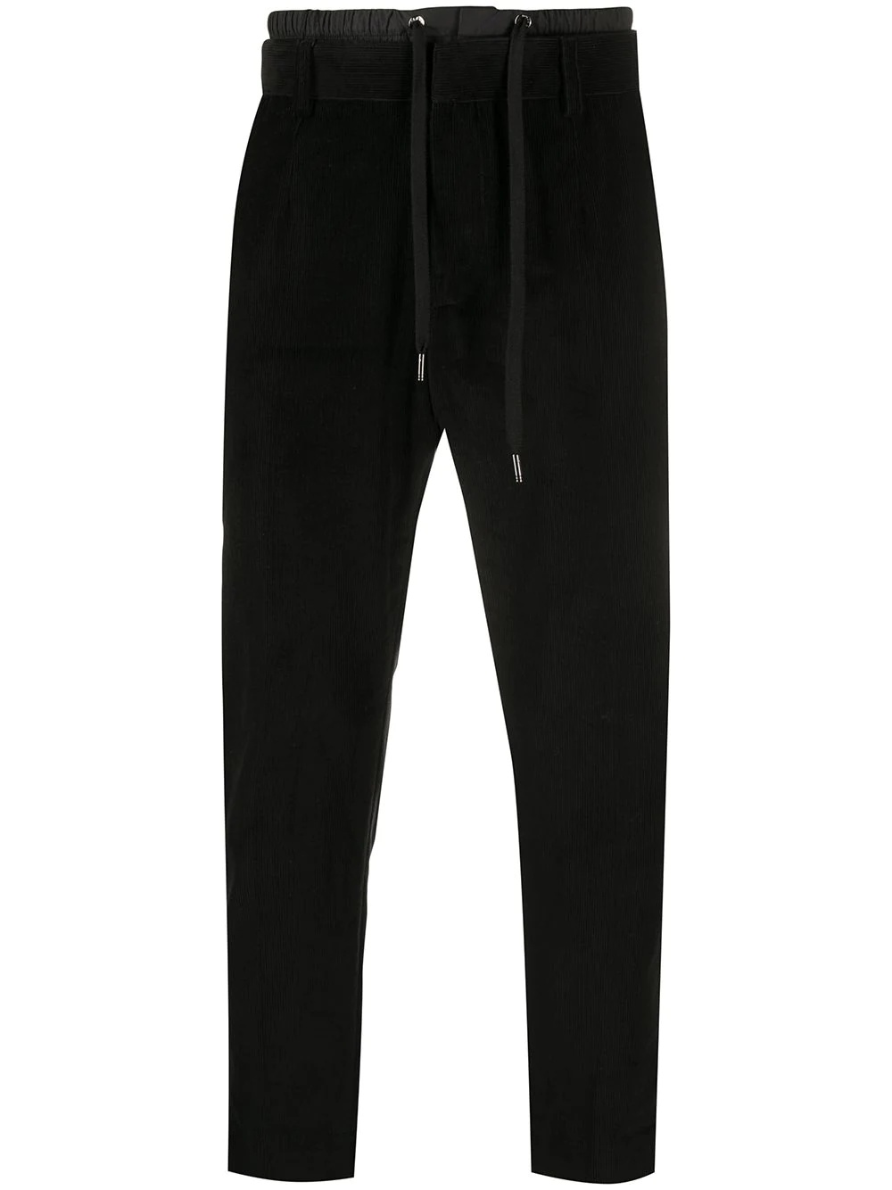 slim-fit drawstring trousers - 1