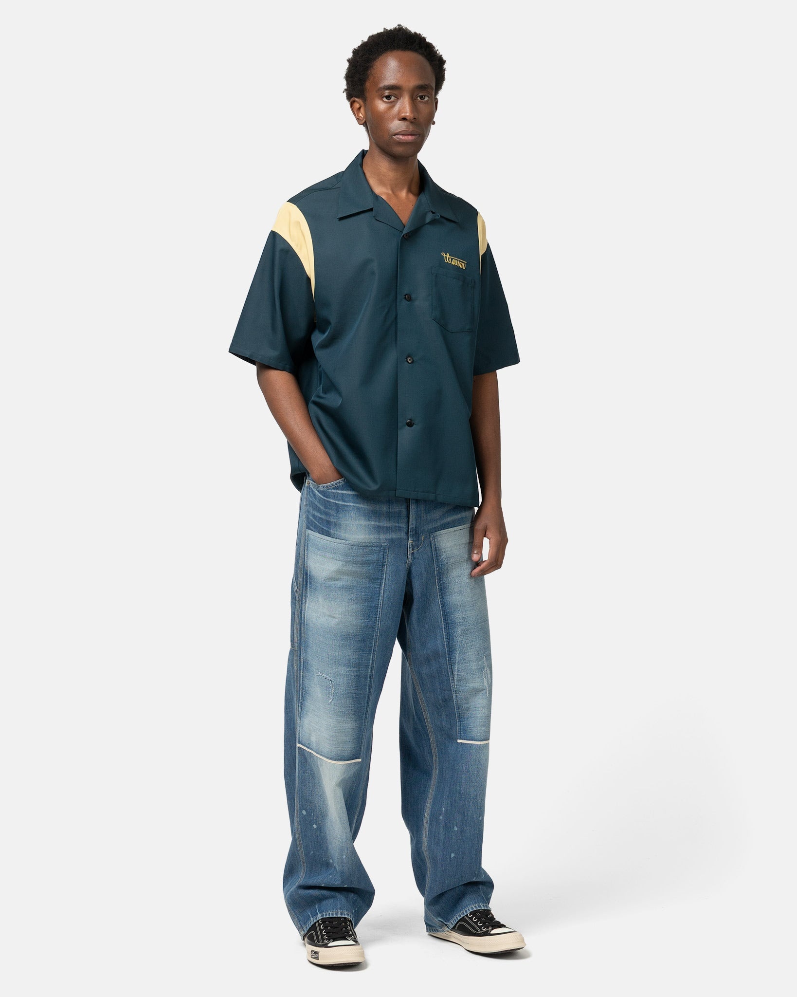 Douglas Shirt S/S Navy - 2