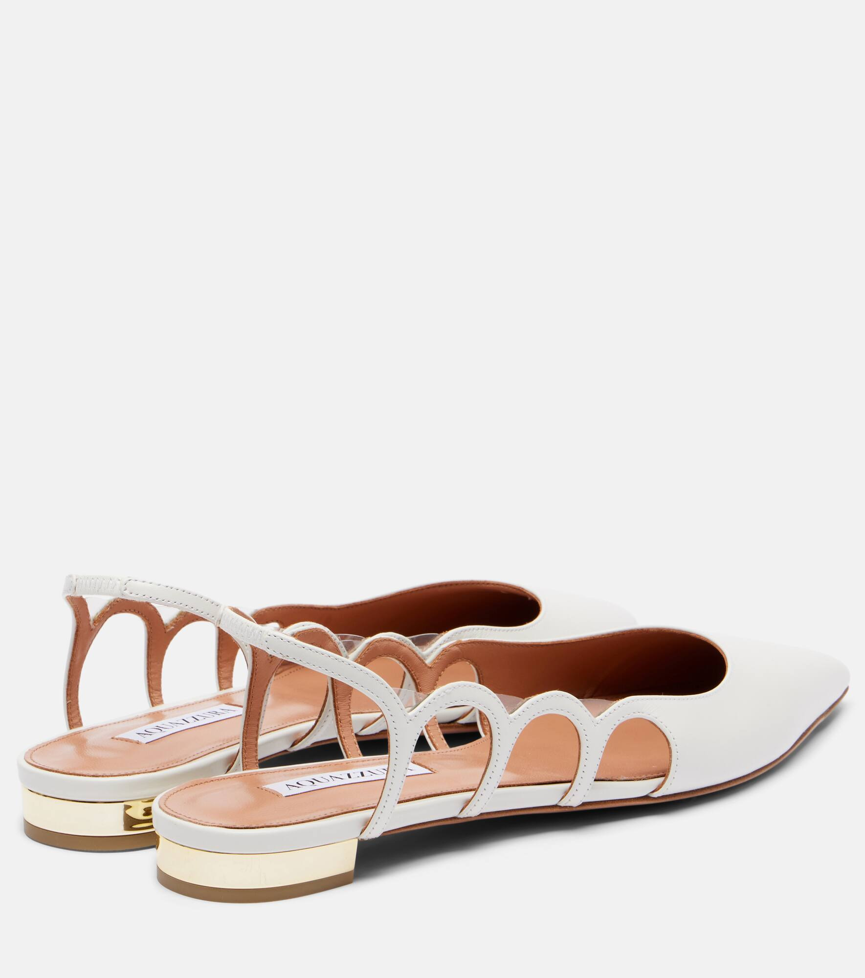 Endless Love leather slingback flats - 2