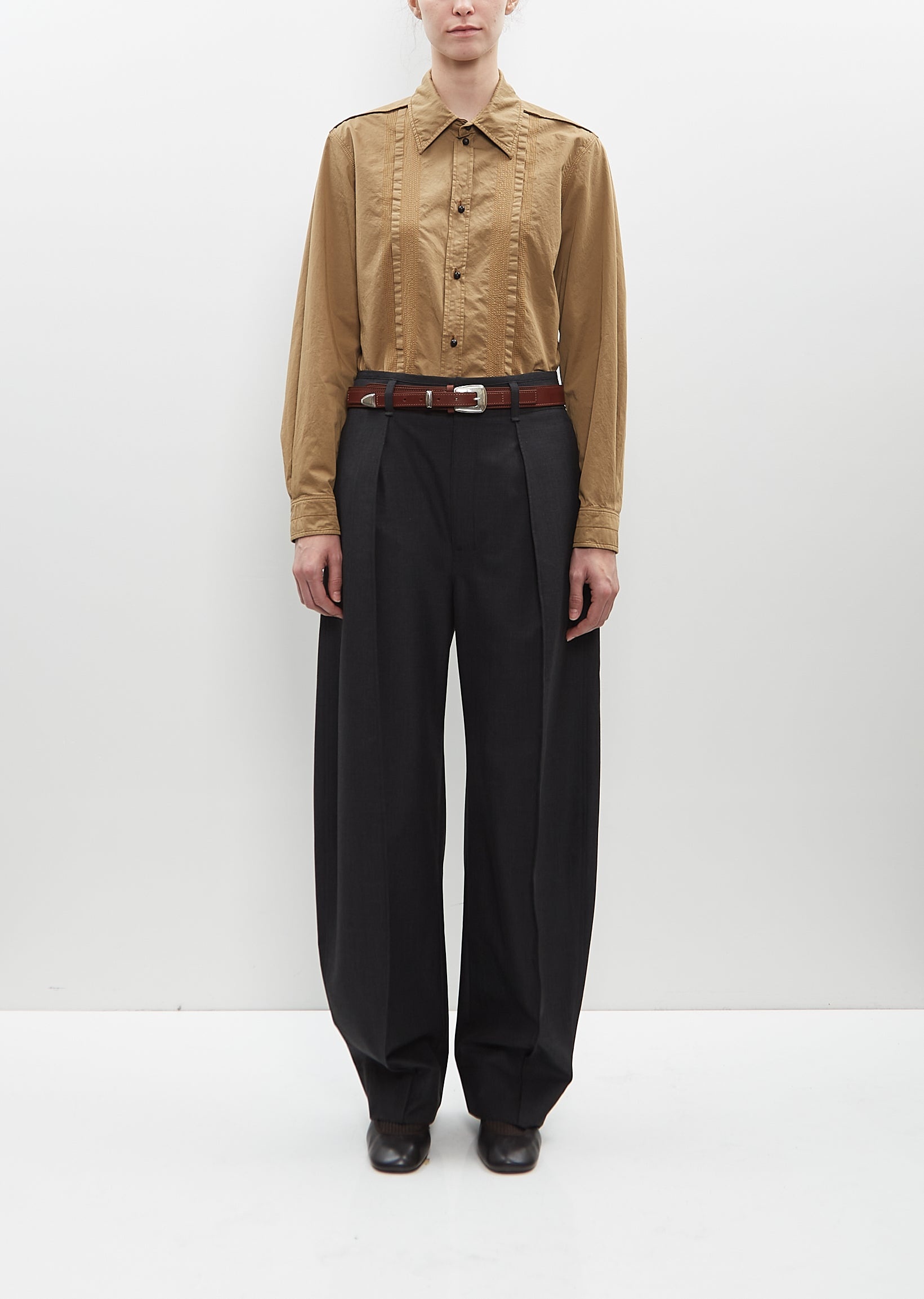 Minimal Western Belt — Roasted Pecan - 2