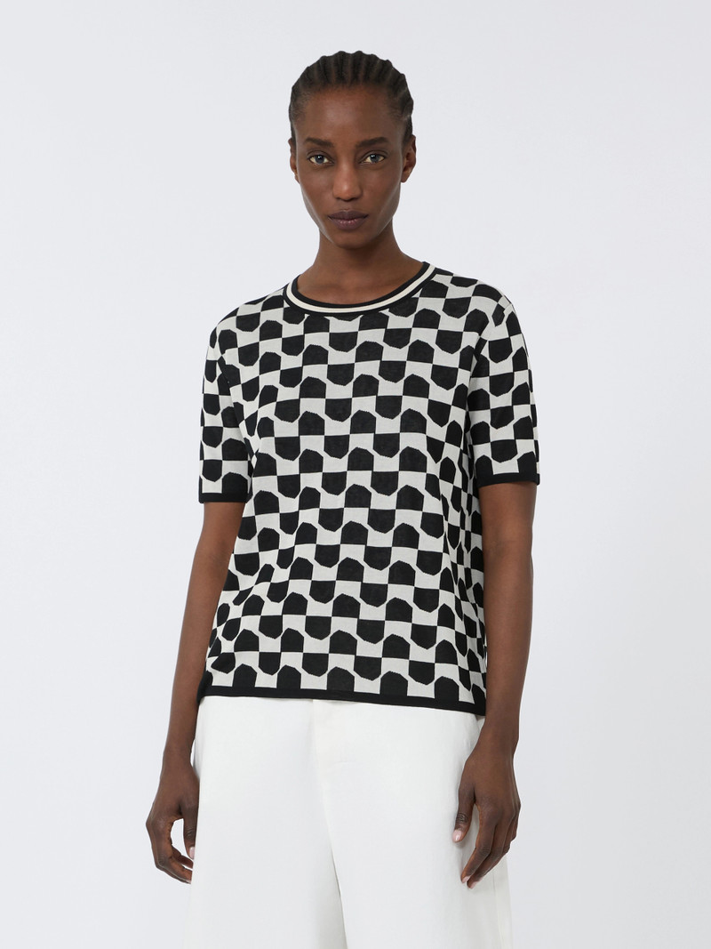 EROICO Cotton and viscose jacquard jumper - BLACK 3