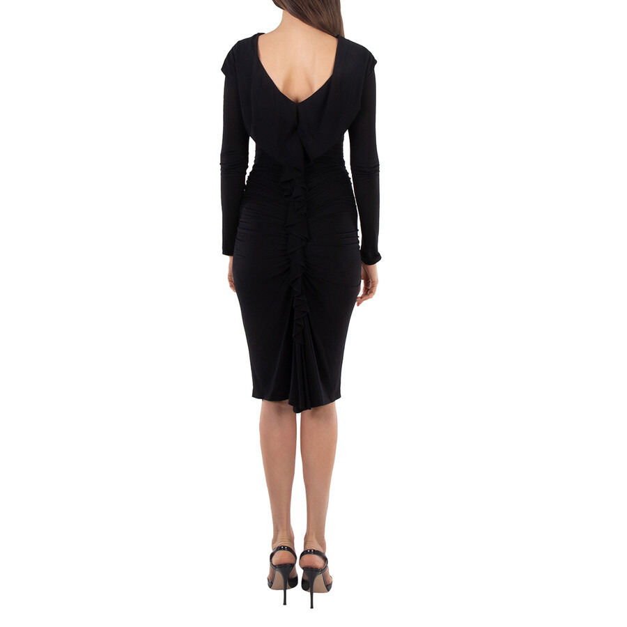 Burberry Black Edith Long-Sleeved Dress, Brand Size 4 (US Size 2) - 3
