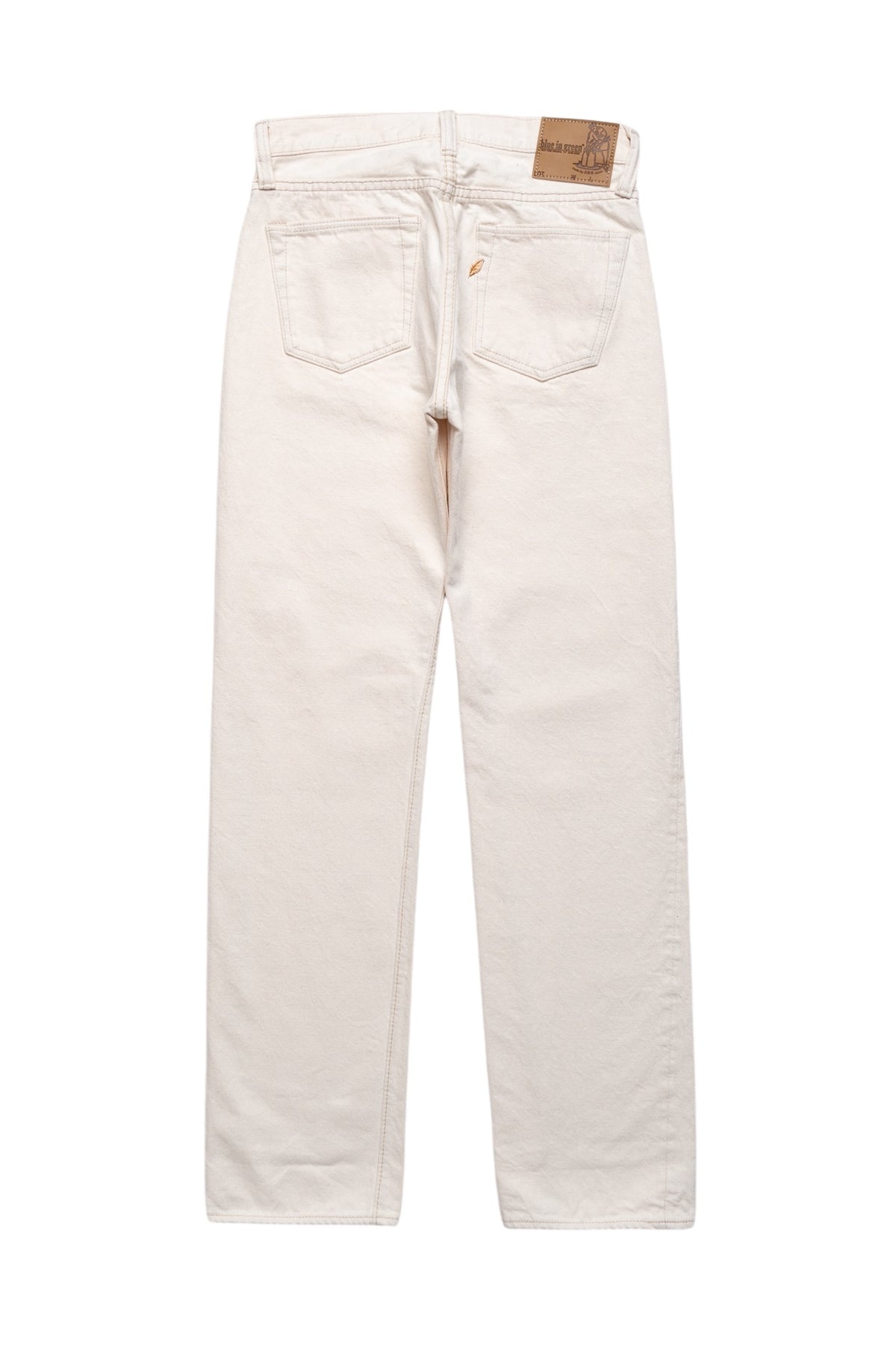 1172-1 14oz Ecru Selvedge 5 Pocket Pants Regular Straight - 2