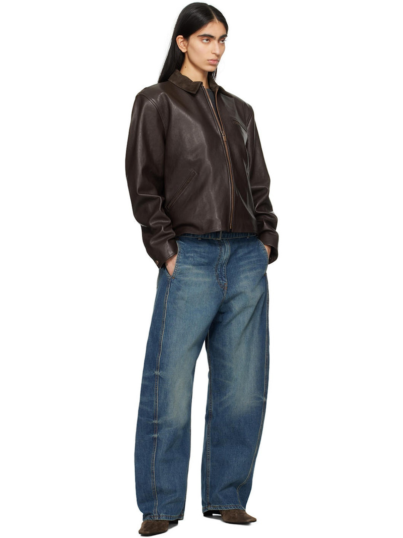 MAGDA BUTRYM Blue Belted Loose Leg Jeans outlook