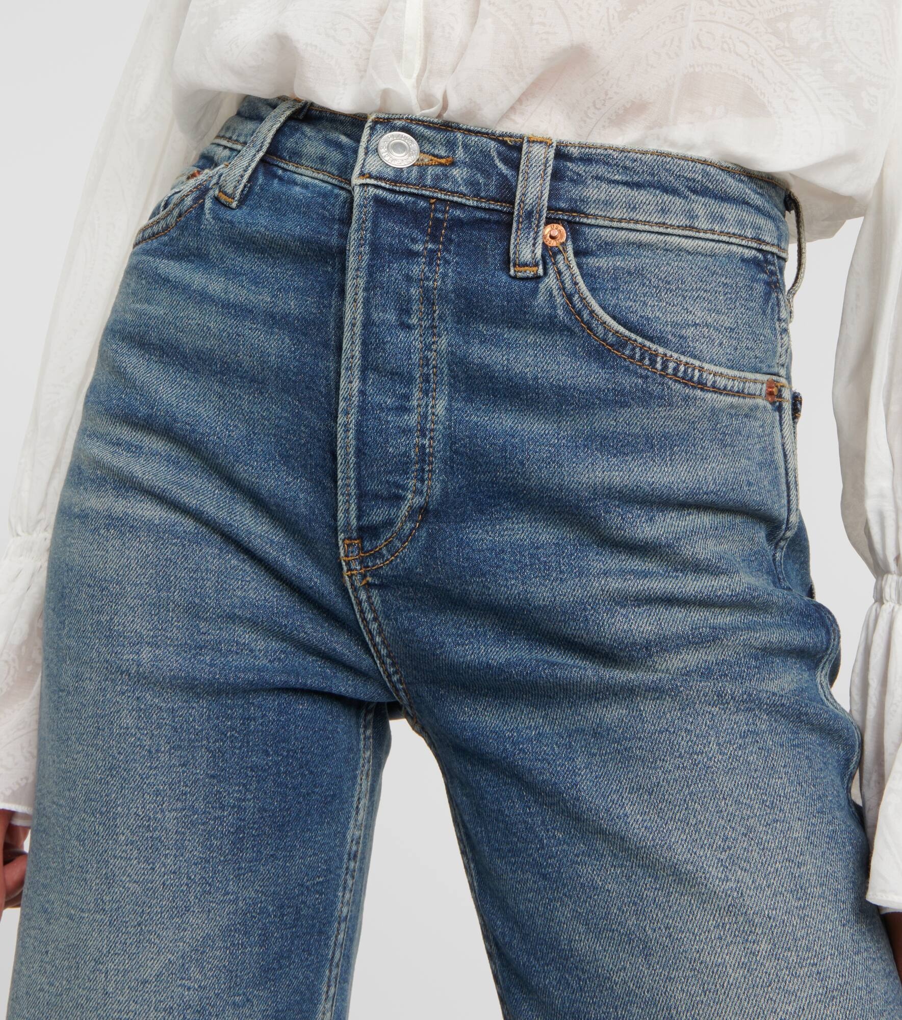 90s high-rise straight jeans - 4