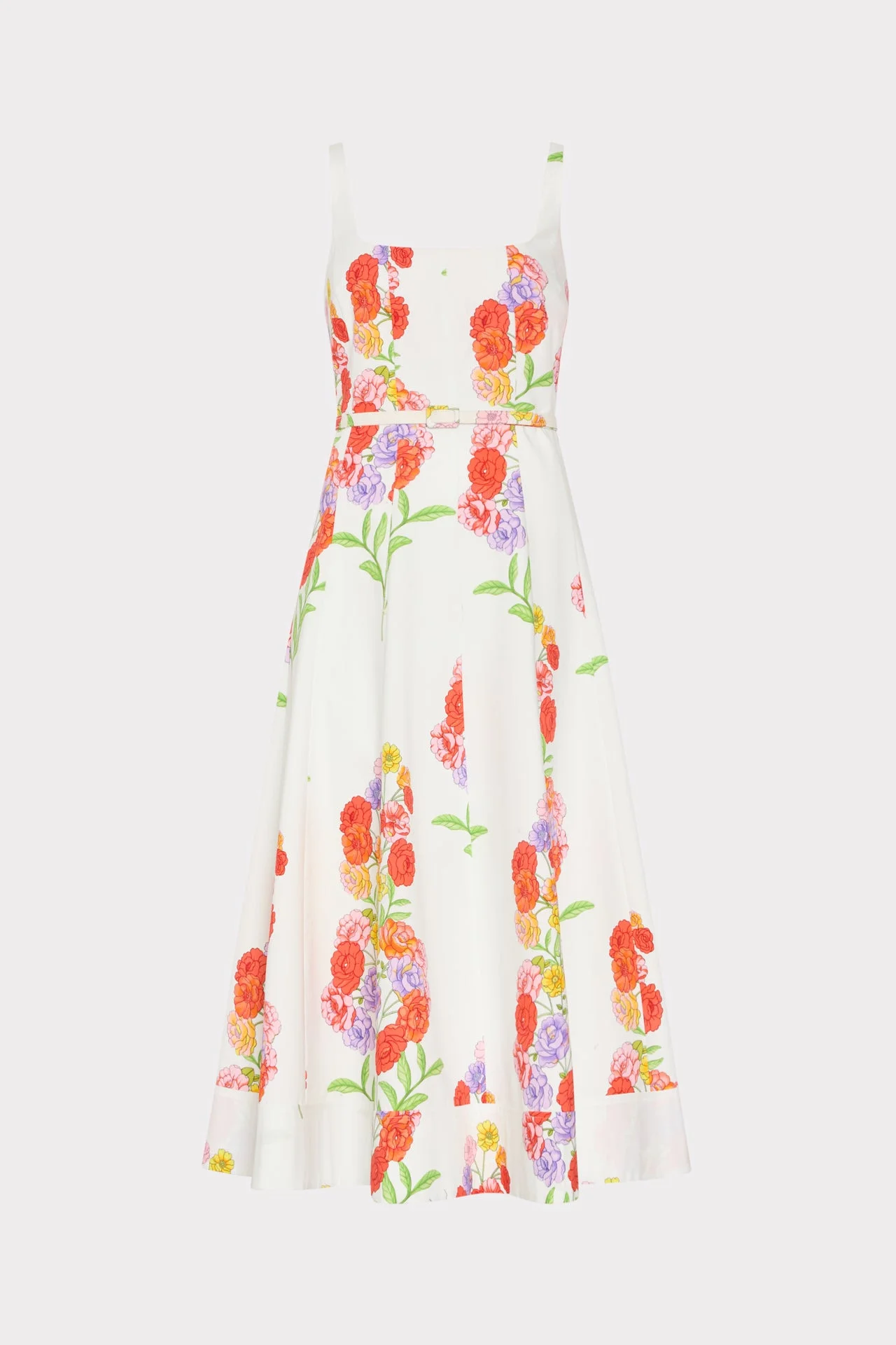 Nia Printed Midi Dress - 1