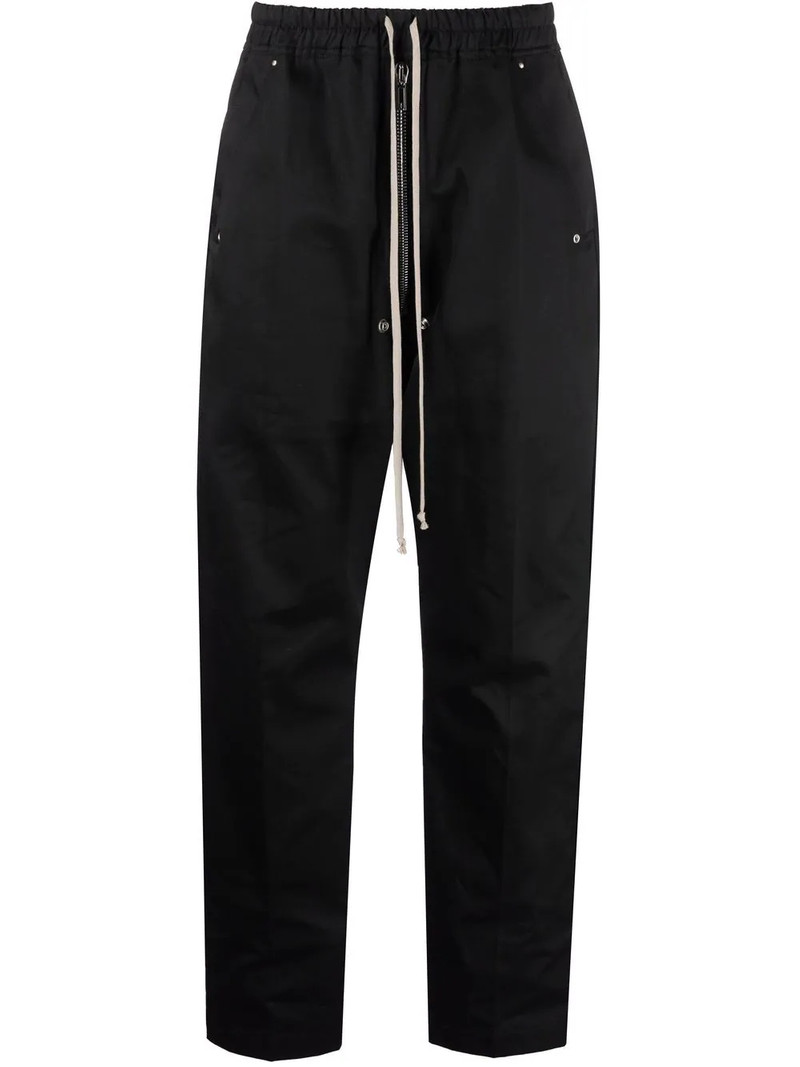 drop-crotch drawstring trousers 1