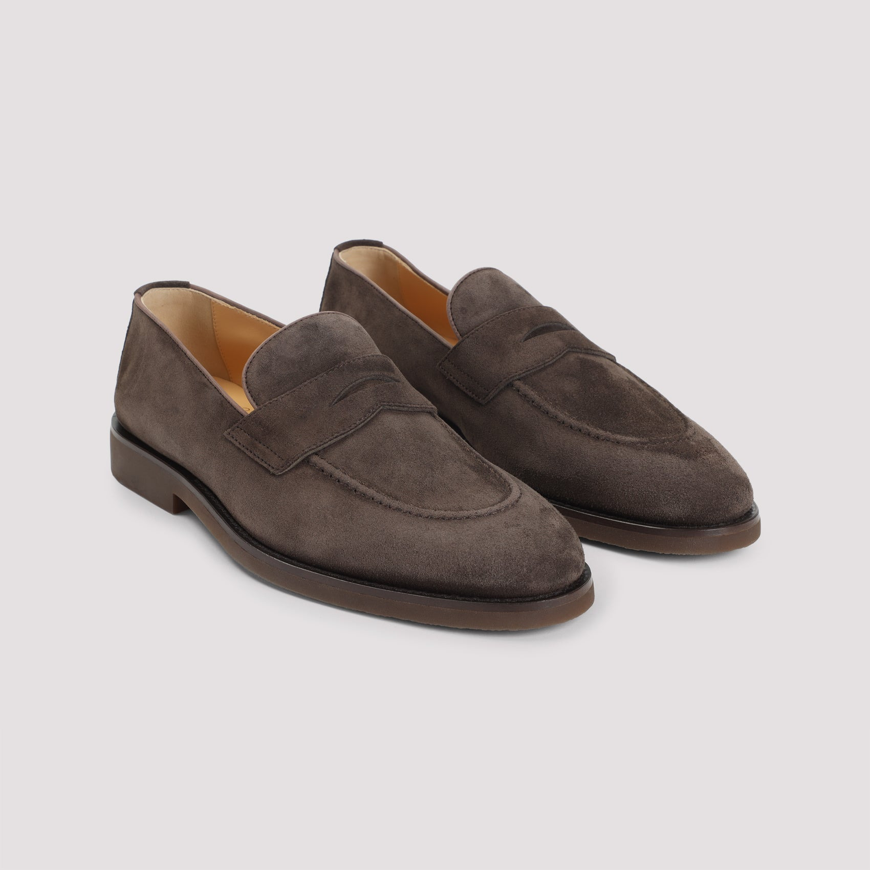 Brunello Cucinelli Suede Leather Loafers Men - 3