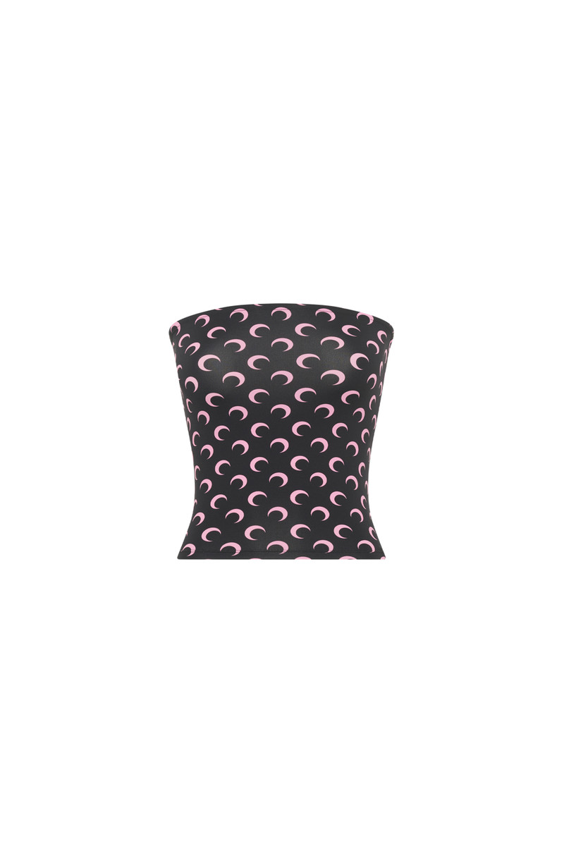 MOON PRINTED JERSEY SLEEVELESS TUBE TOP 1