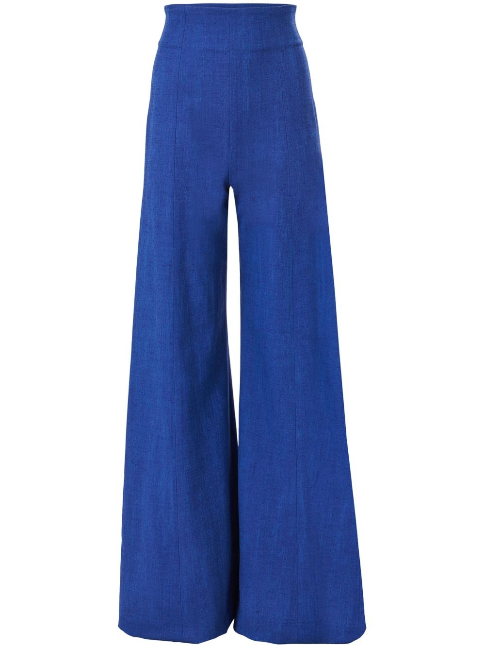 high-waisted palazzo trousers - 1