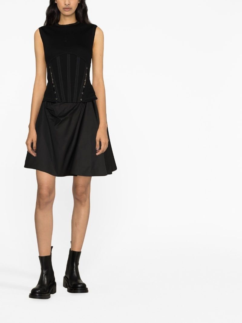 Alexander McQueen draped cotton miniskirt outlook