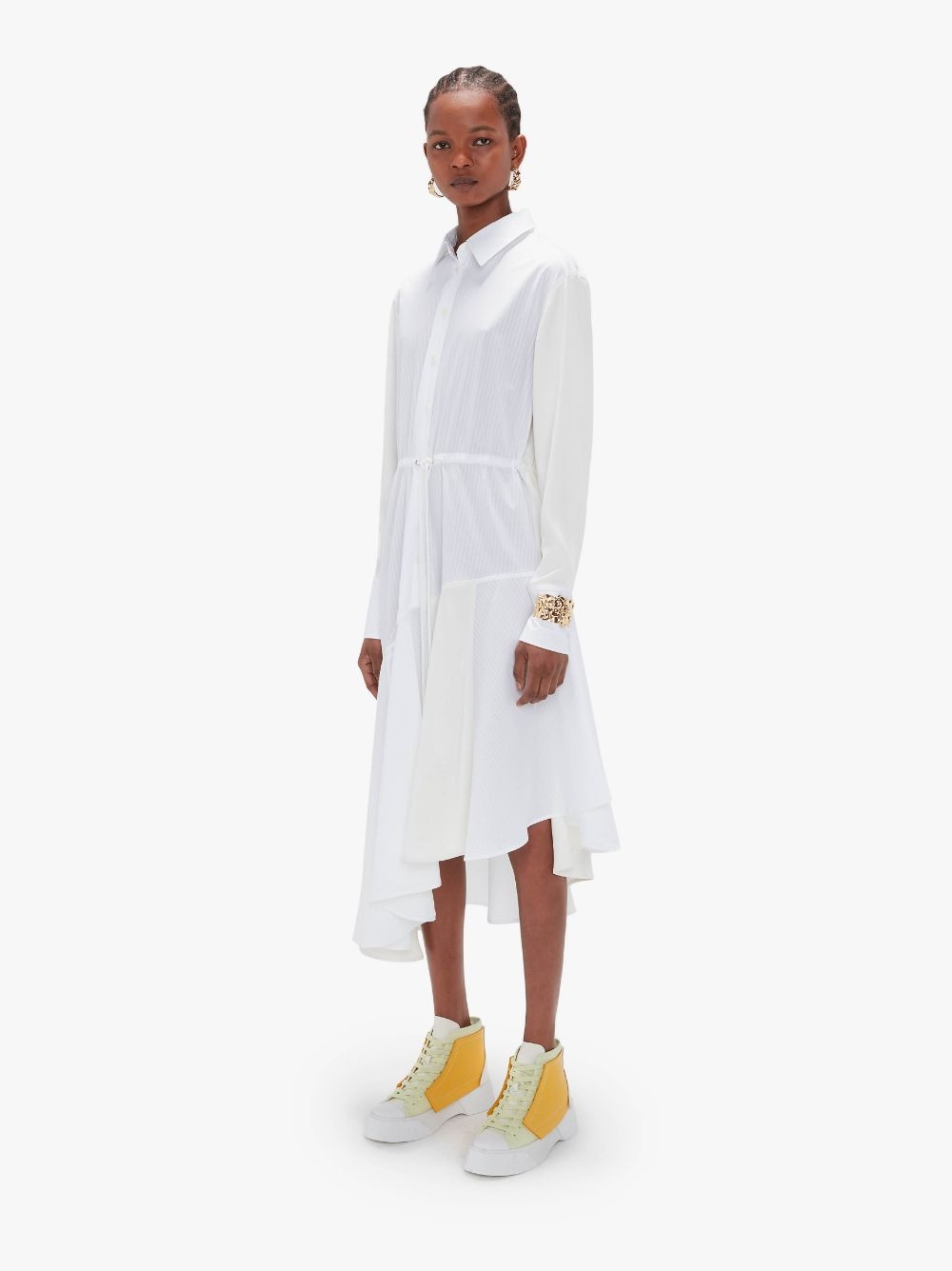 ASYMMETRIC SHIRT DRESS - 3