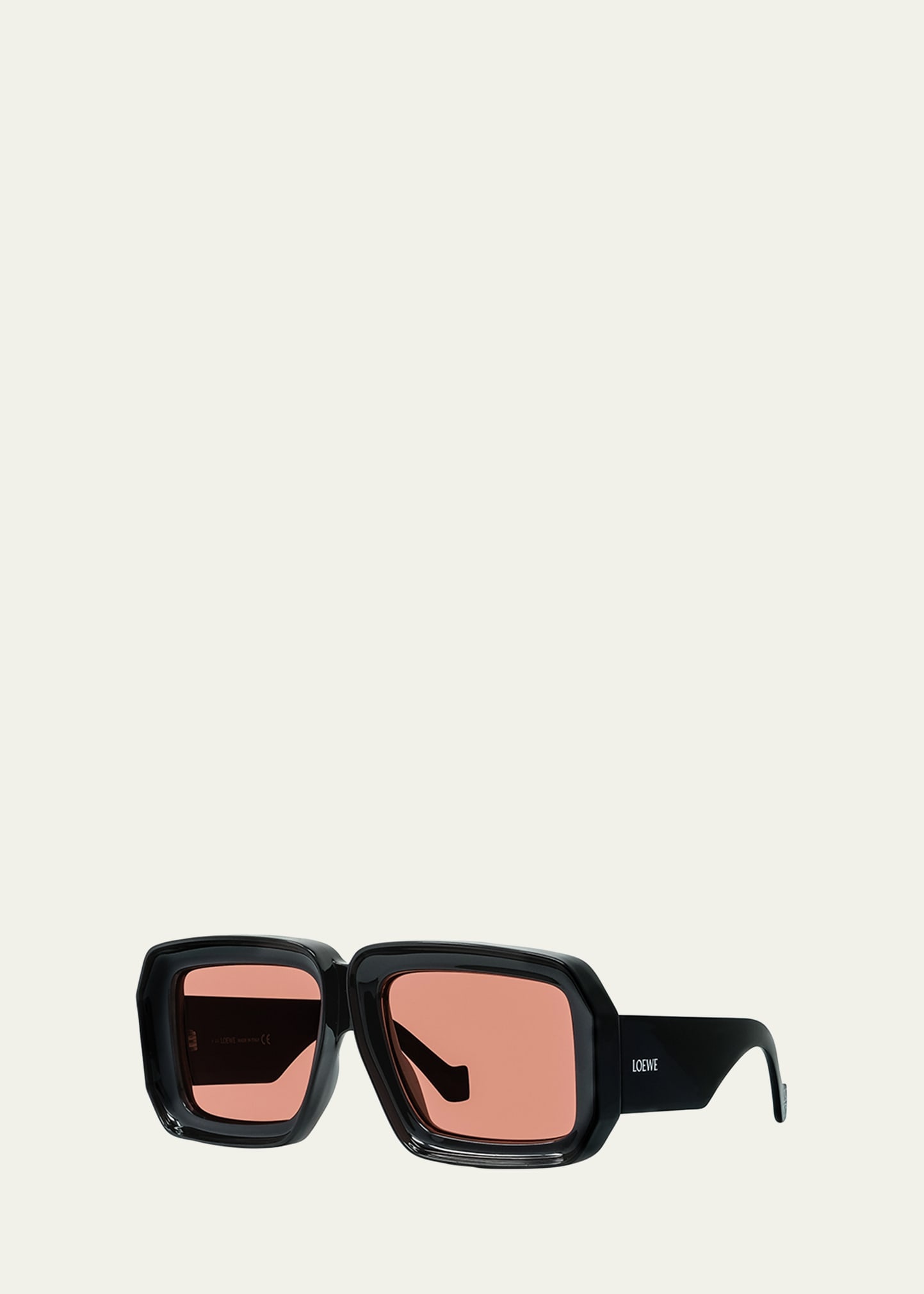 Oversized Square Monochromatic Sunglasses - 2