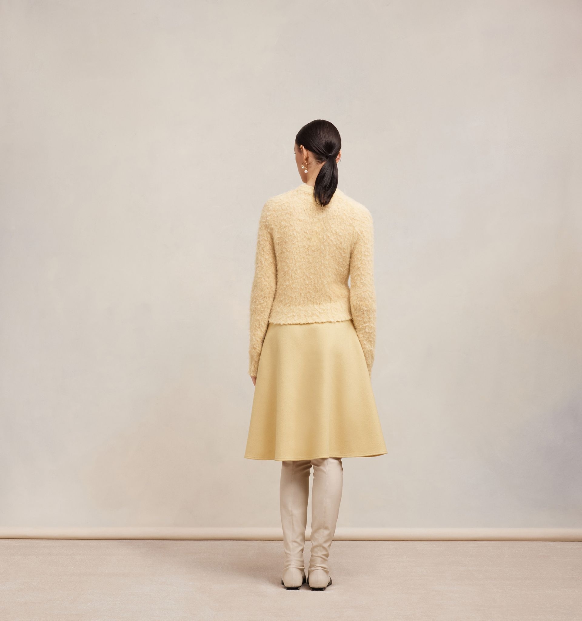 A Line Midi Skirt - 5