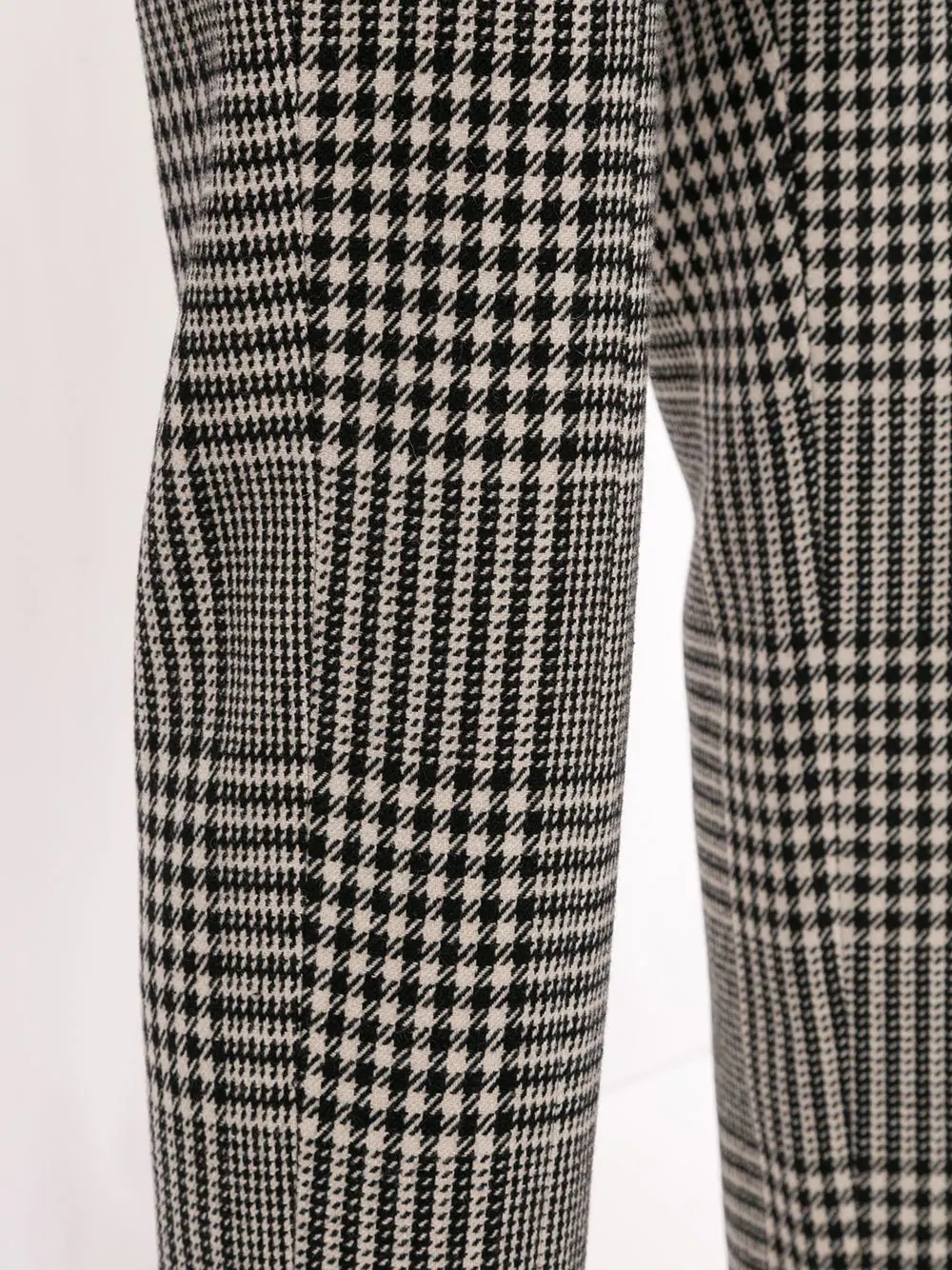 check-pattern tailored trousers - 5