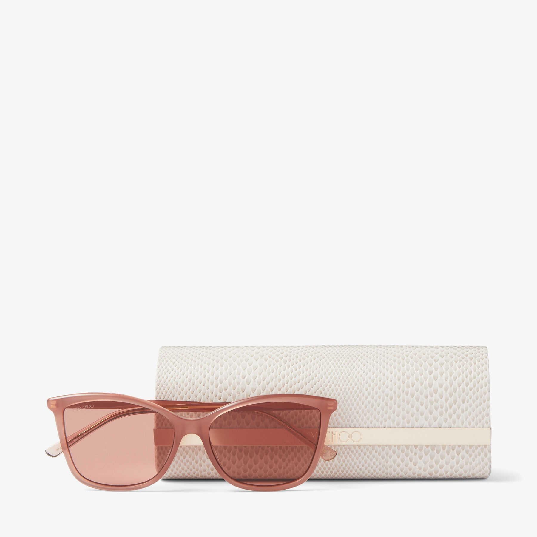 Ba
Opal Nude Square-Frame Sunglasses with Glitter Tips - 4