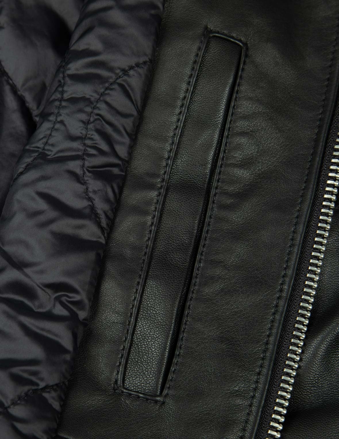 Logo Appliquéd Leather Bomber Jacket - 14