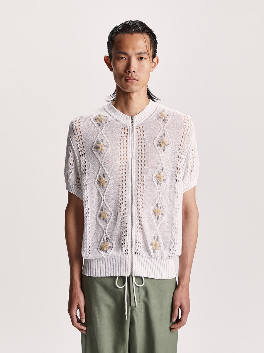 Cormagliano Zipped Tee White - 3
