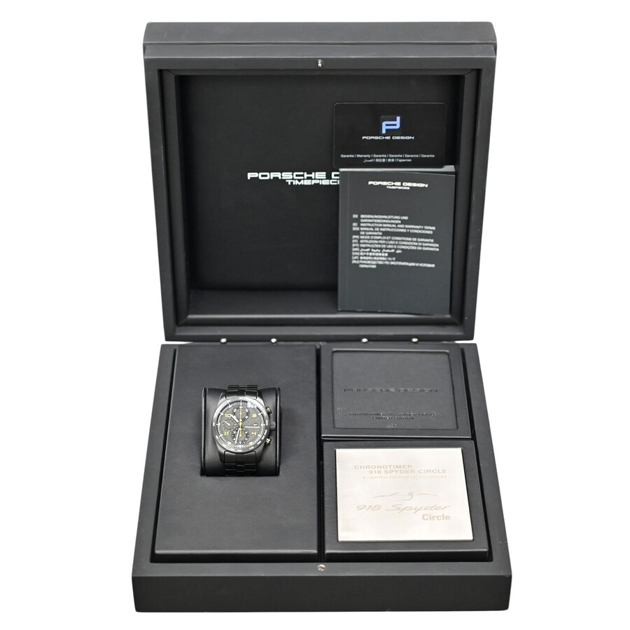 Porsche Design - Pre-owned Porsche Design Chronograph Spider Automatic Digital Black Dial Men's Watch 6010.1.05.006.0 - 6