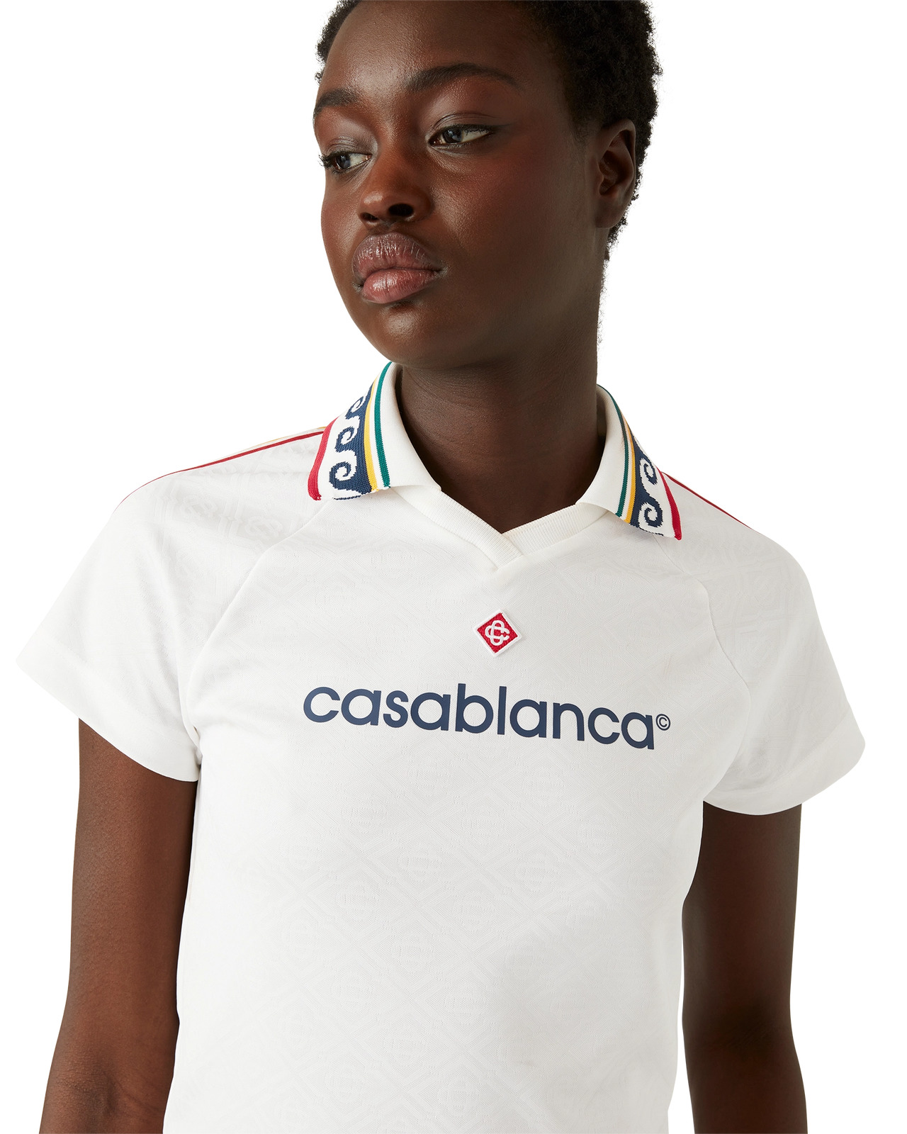 Jacquard Monogram Football Shirt | Casablanca Paris - 5