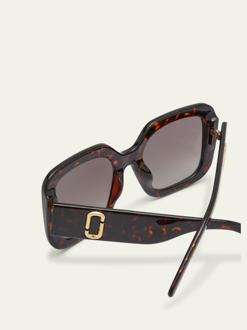 Marc Jacobs J Marc Logo Square Acetate Sunglasses outlook