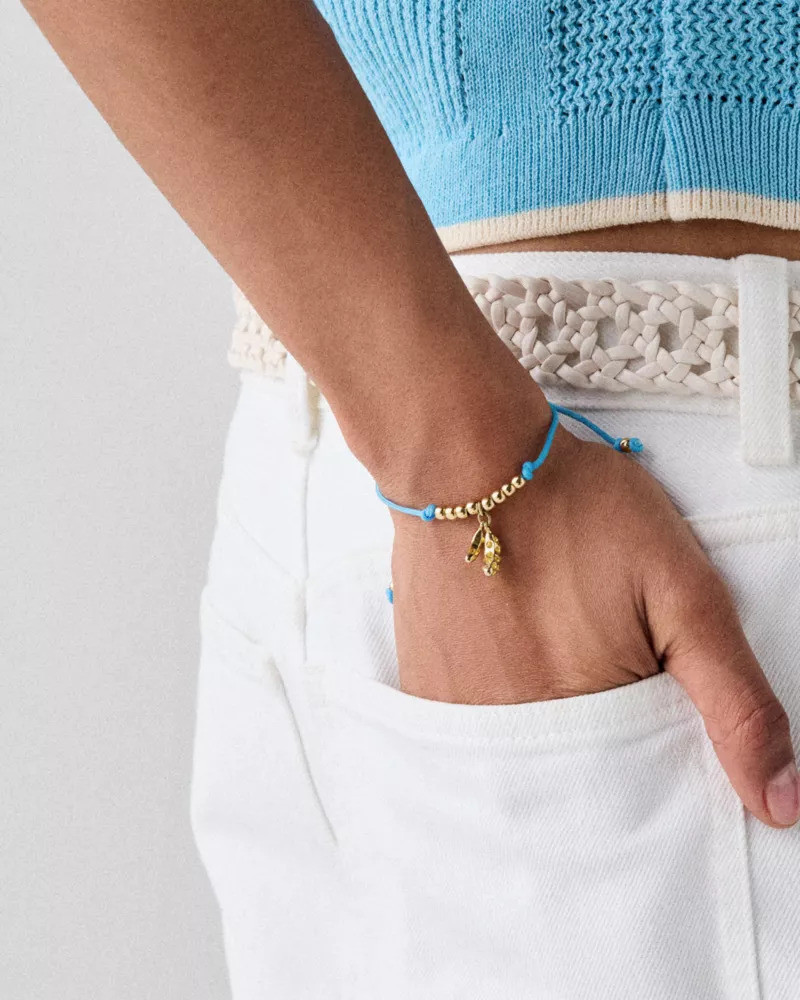 kate spade Summer Daze Banana Cord Bracelet outlook