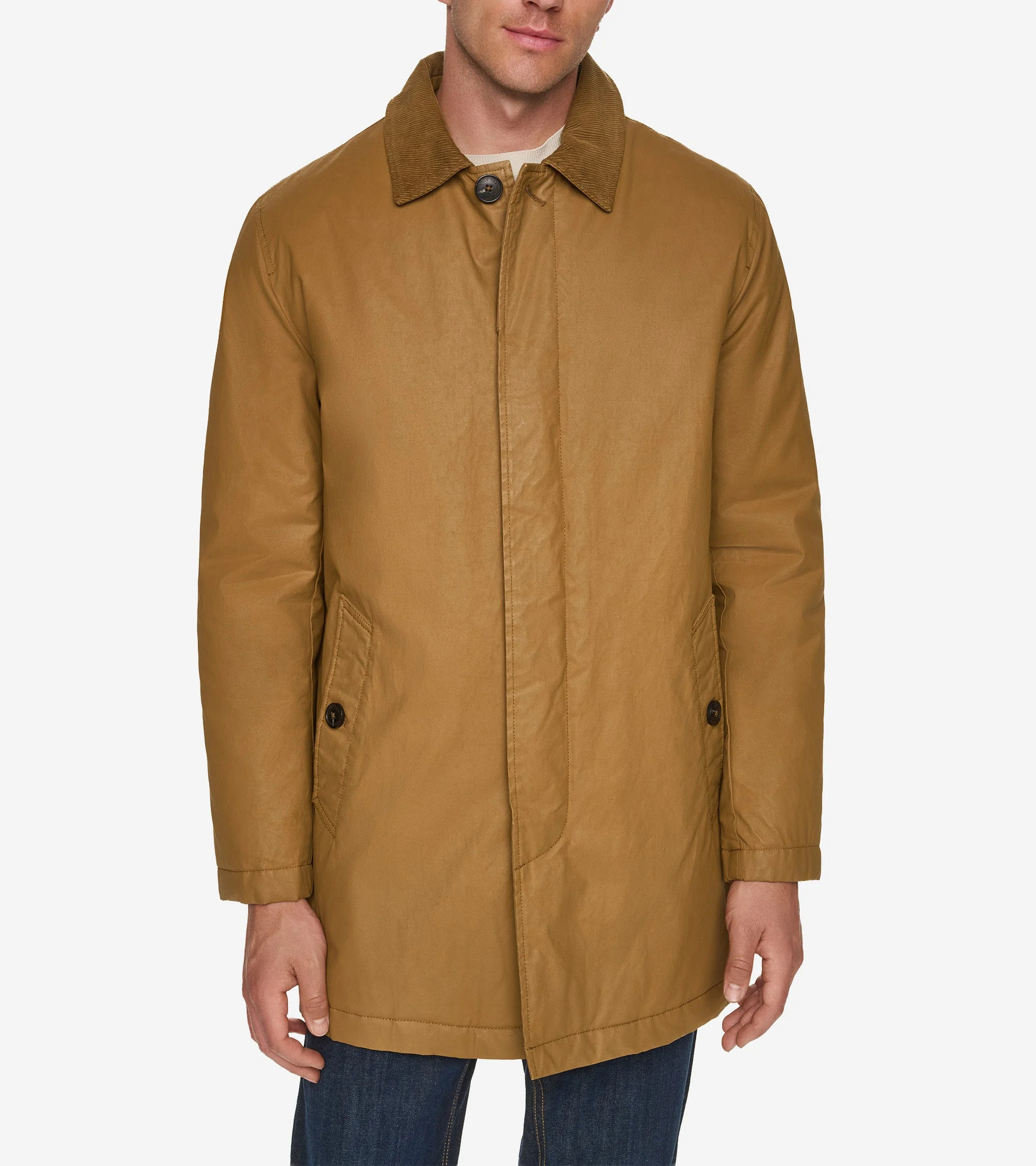 Men's Coated Cotton Barn Coat - 1