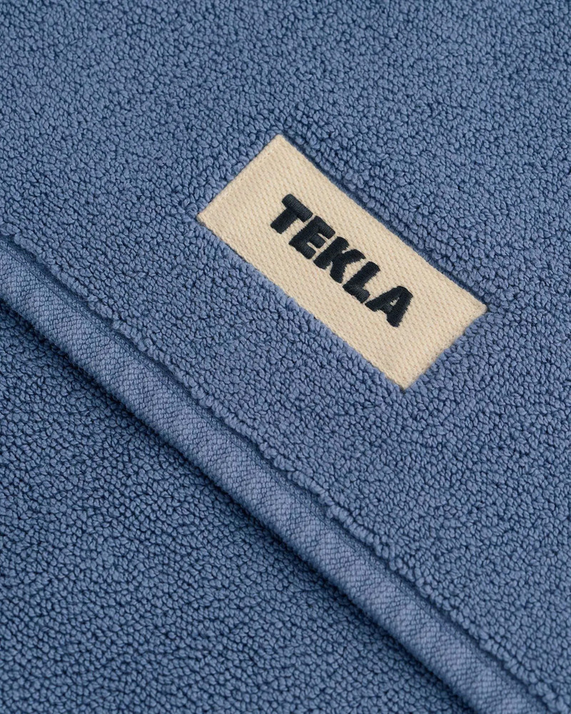 TEKLA Tekla Terry Bath Mat Storm Blue outlook