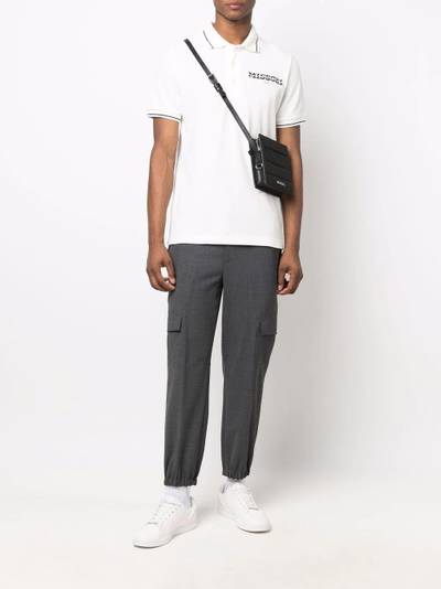 Missoni logo-embroidered cotton polo shirt outlook