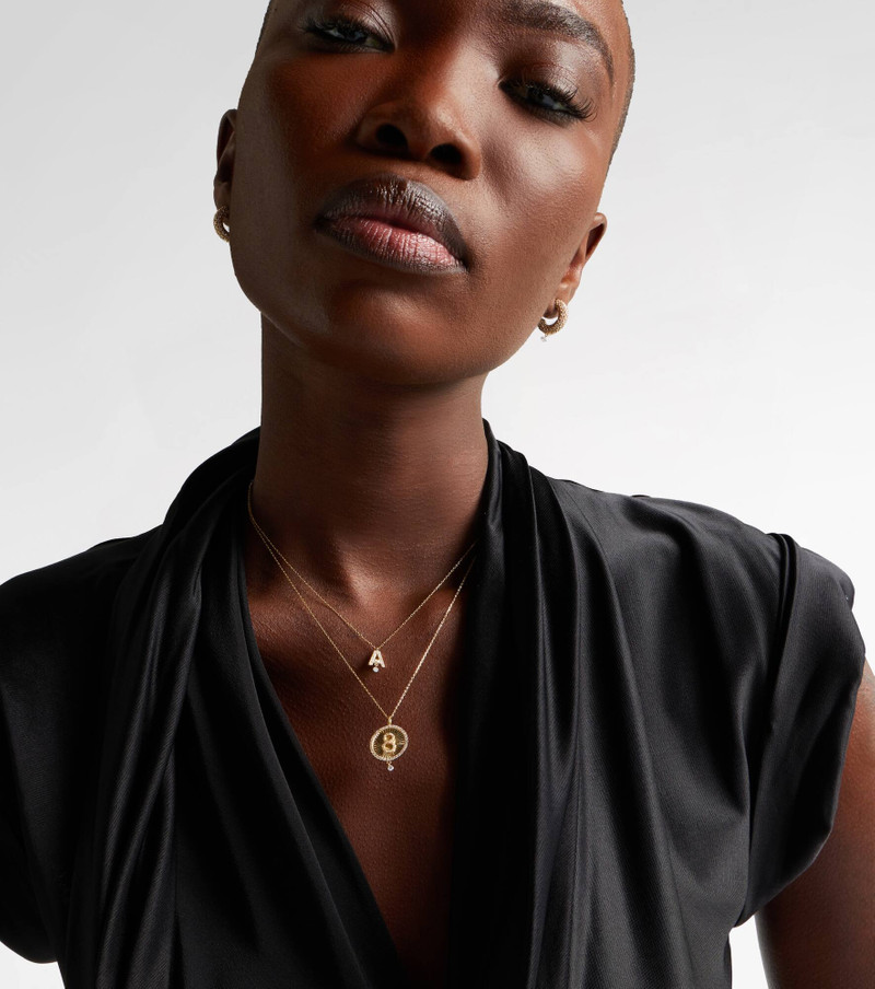 PERSÉE Lucky Charm Eight 18kt gold necklace with diamonds outlook