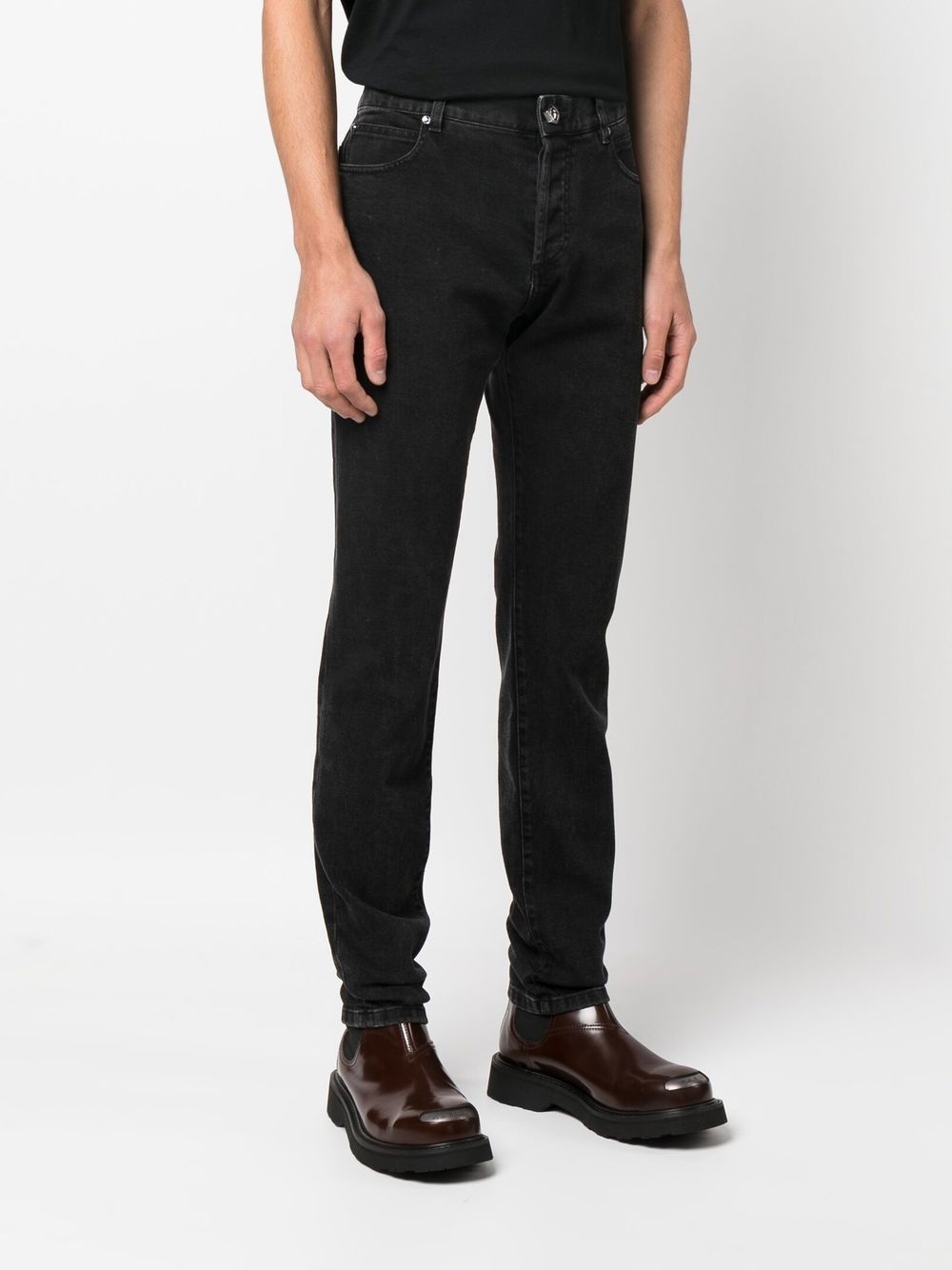 mid-rise straight-leg jeans - 3