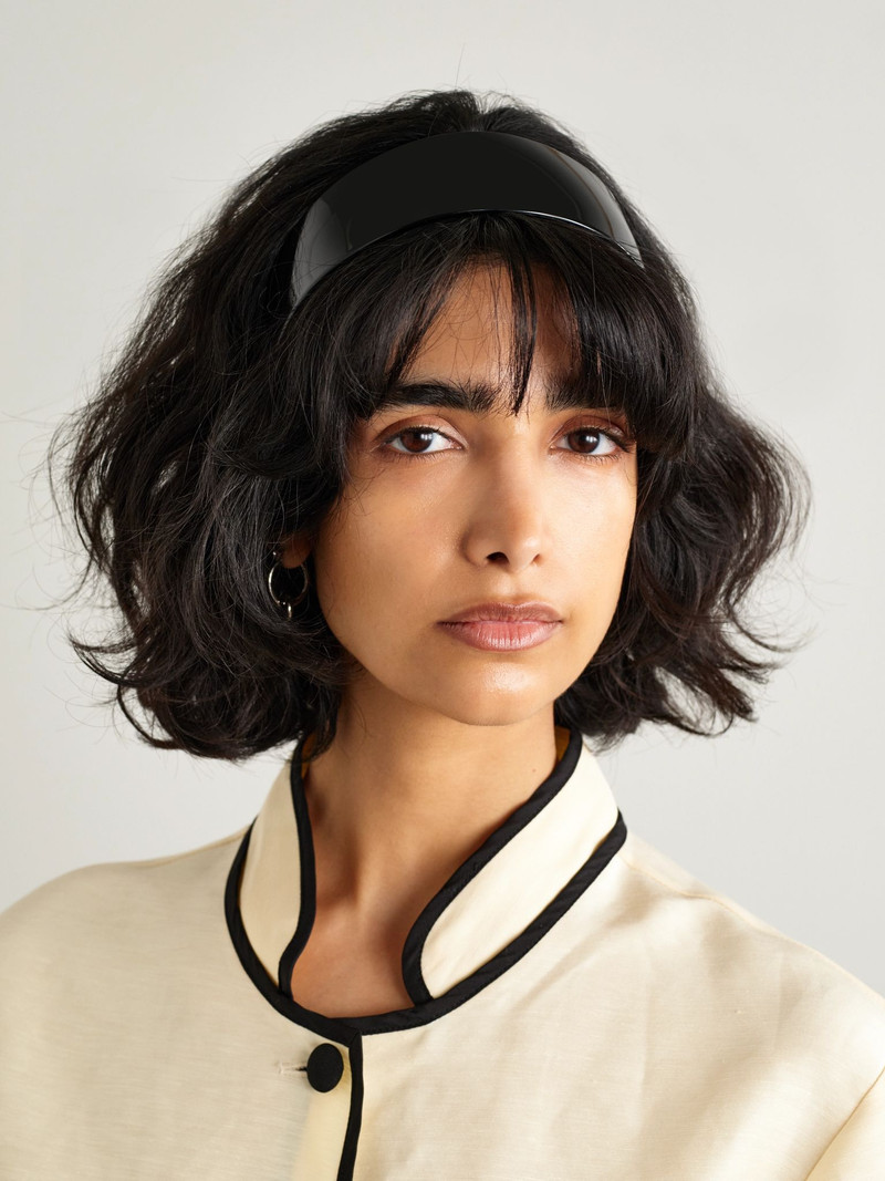 Sophie Buhai Bessette acetate headband Black outlook