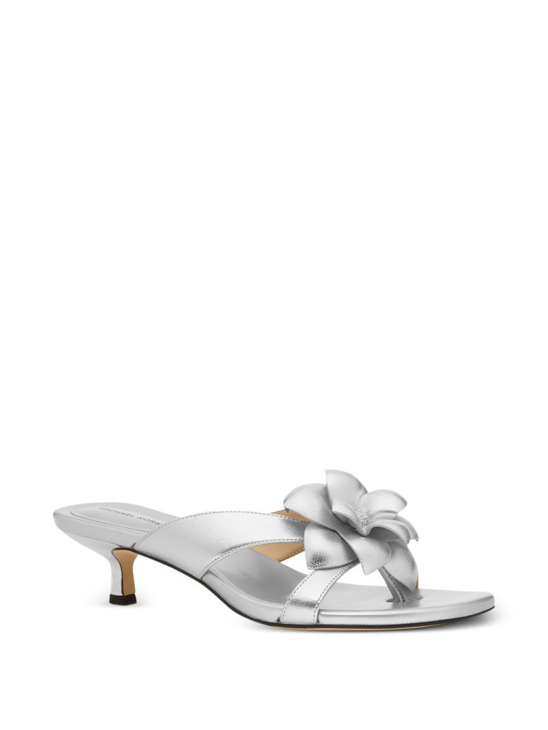 MICHAEL KORS Jacie floral-appliqué sandals outlook