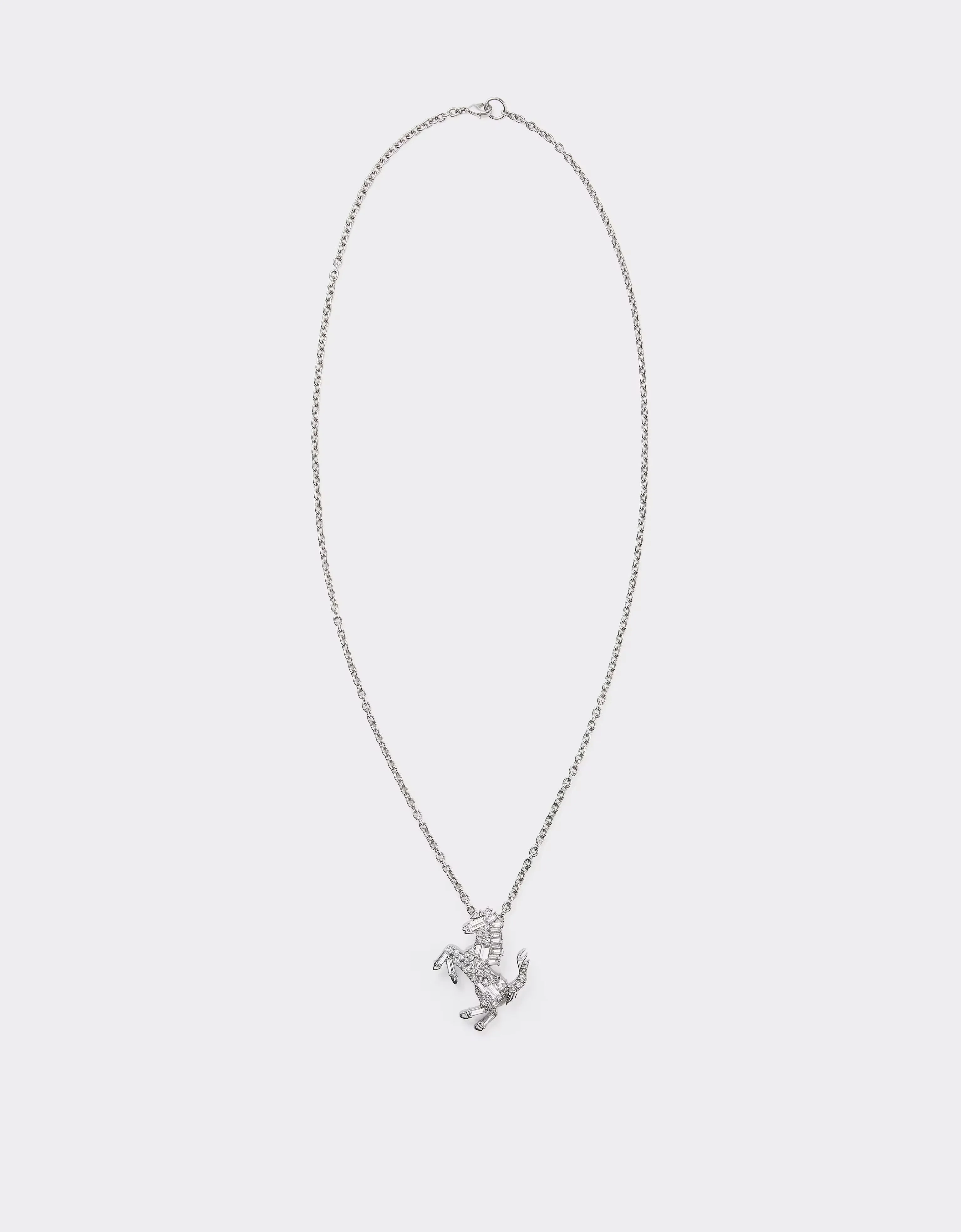 Prancing Horse Rhinestone Necklace - 1
