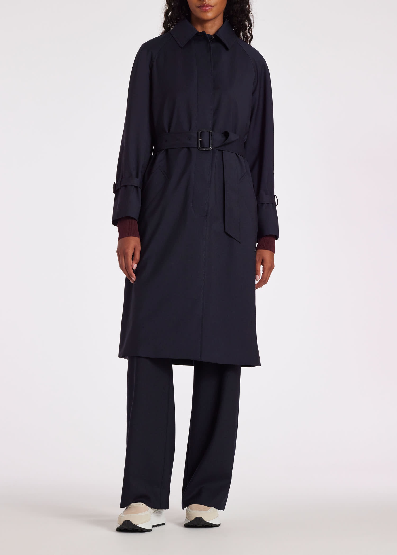 'Storm System' Wool Mac With Detachable Liner - 6