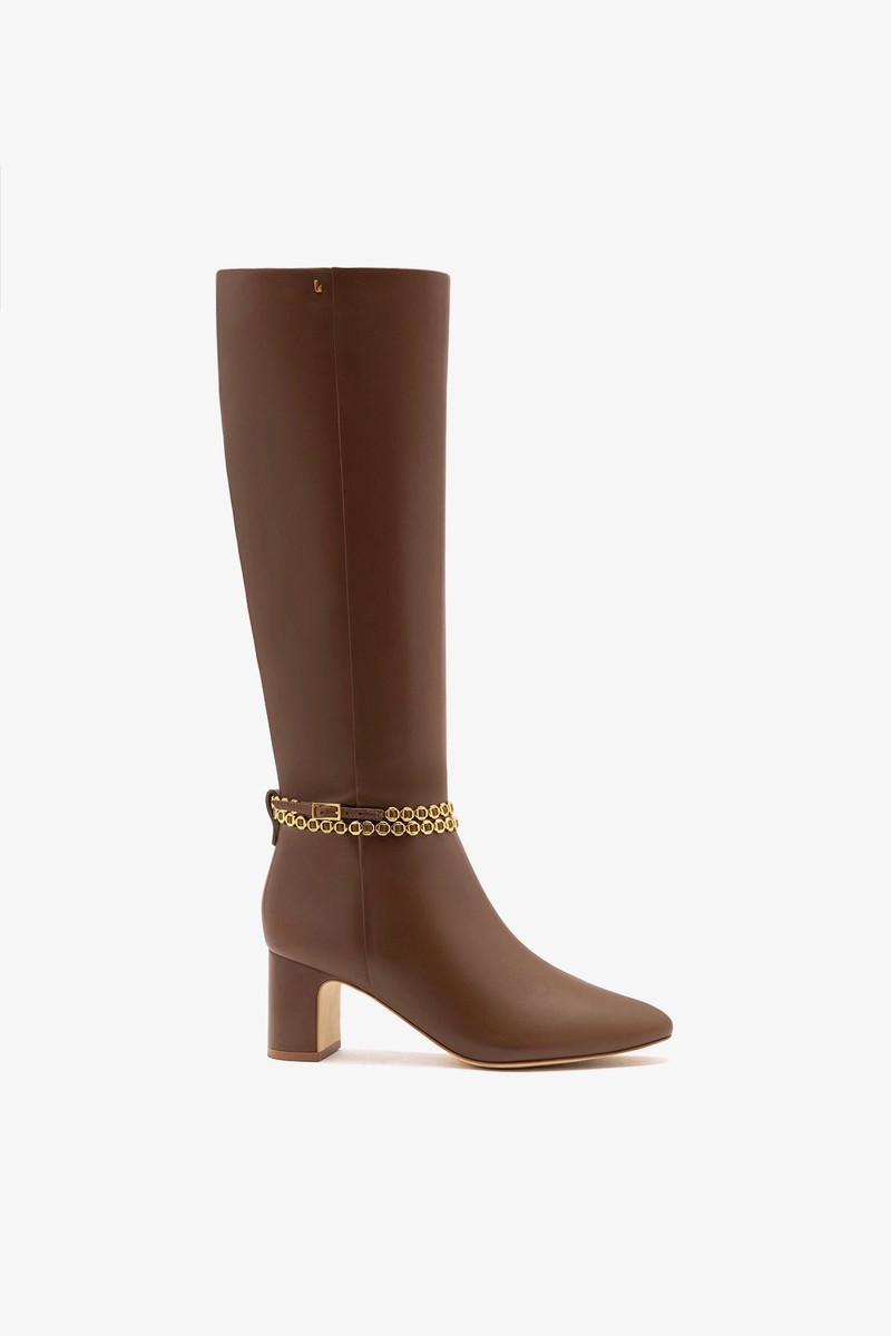 Milanina Hi Boot Burnt Umber Leather 1