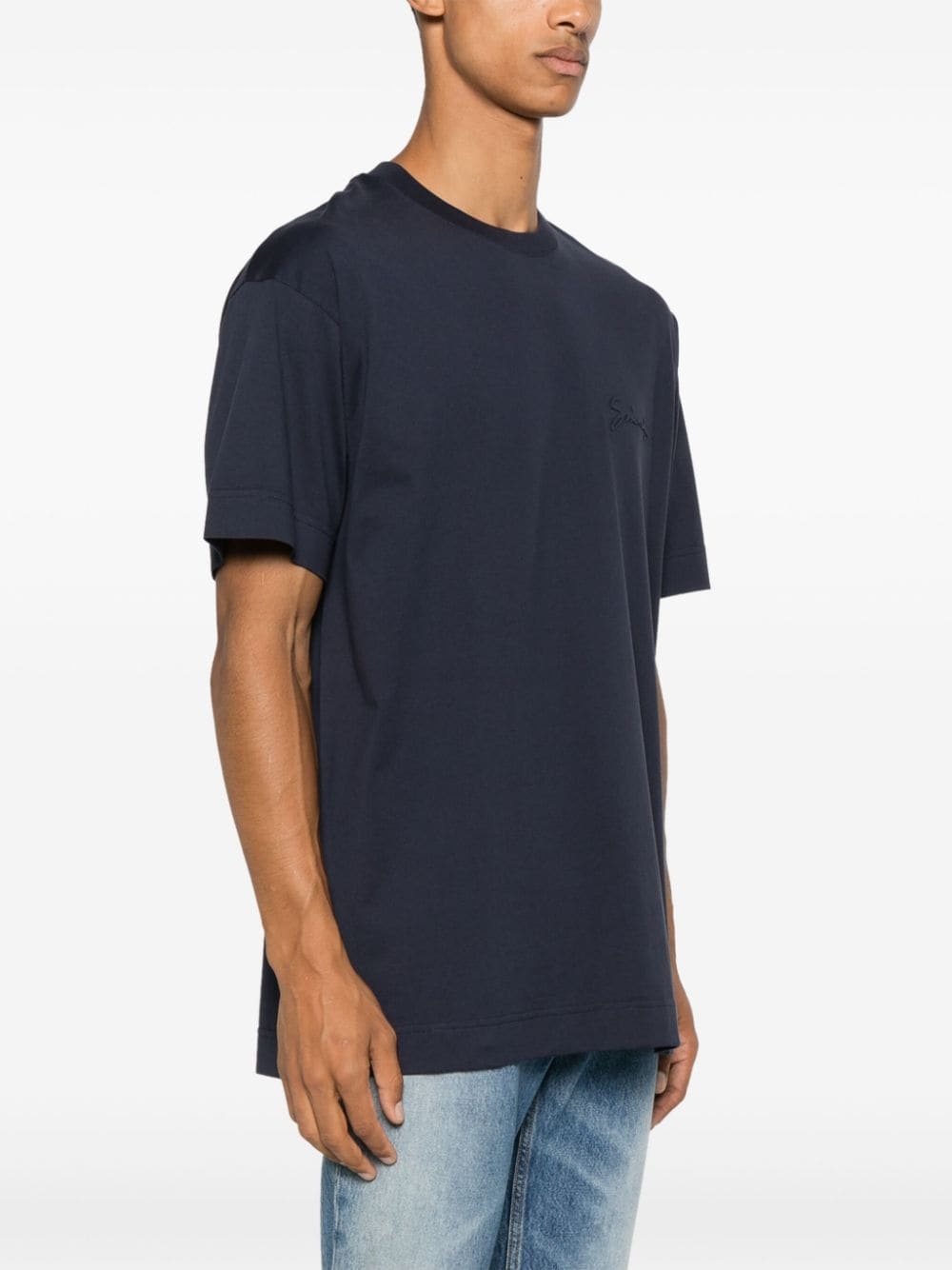 logo-embossed T-shirt - 3