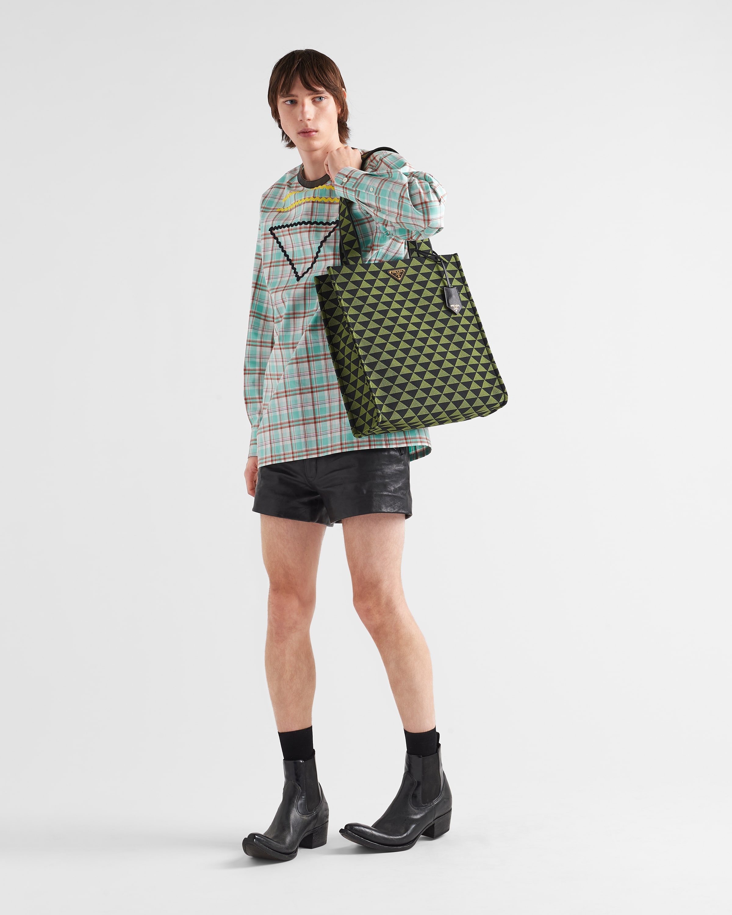 Prada Symbole bag in embroidered fabric - 2