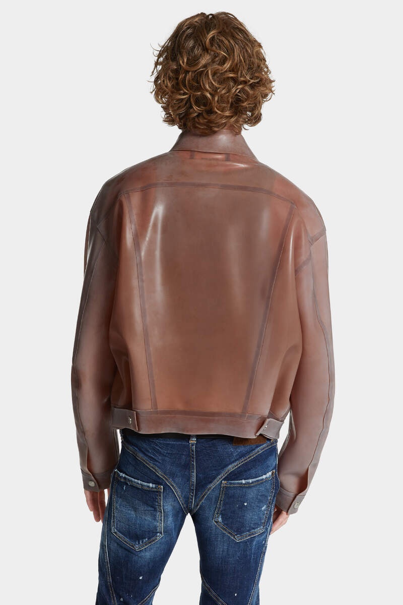 PANNO LATEX JEAN JACKET - 4