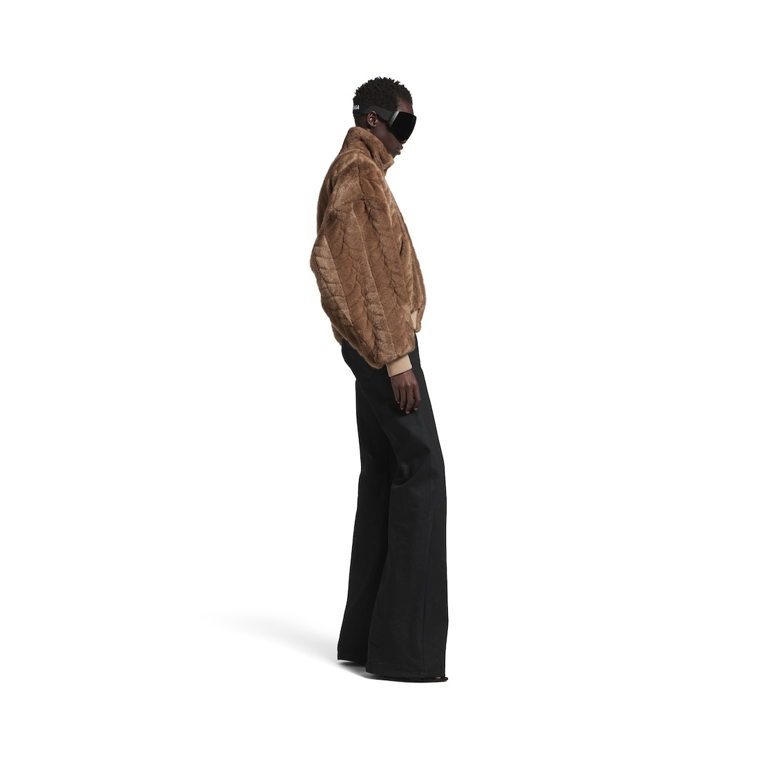 Women's Cropped Jacket in Brown - 3
