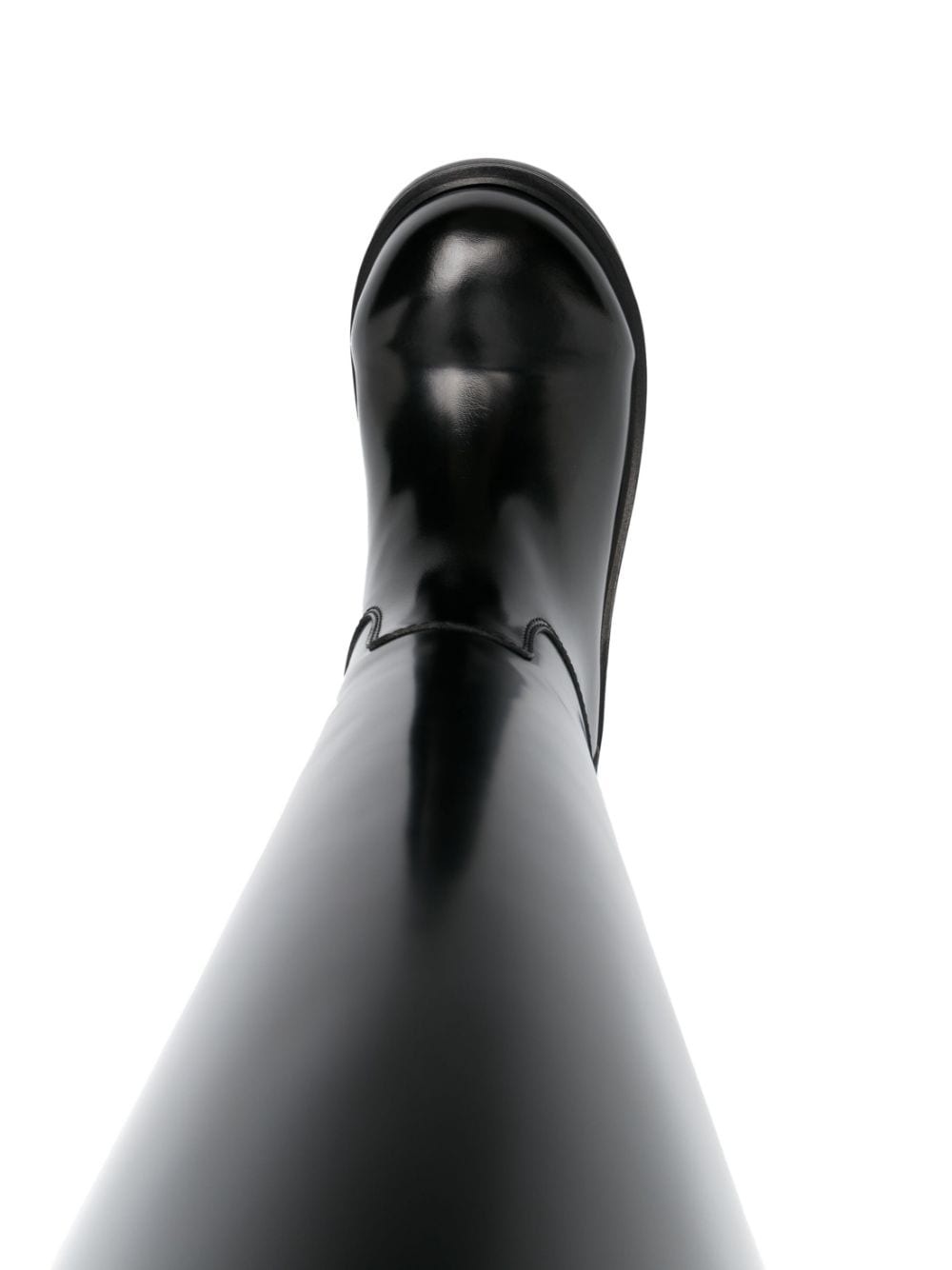 patent-leather knee-high boots - 4