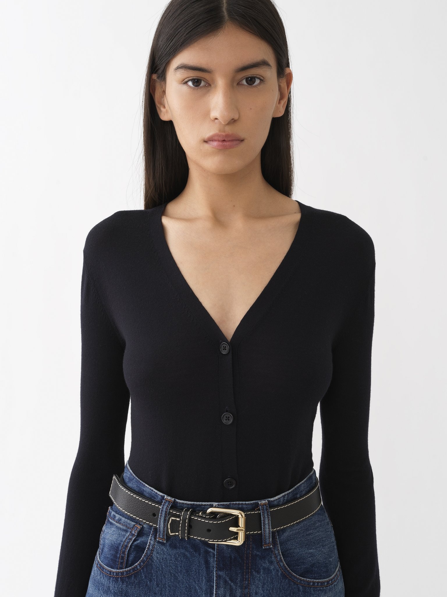 V-NECK CARDIGAN - 2