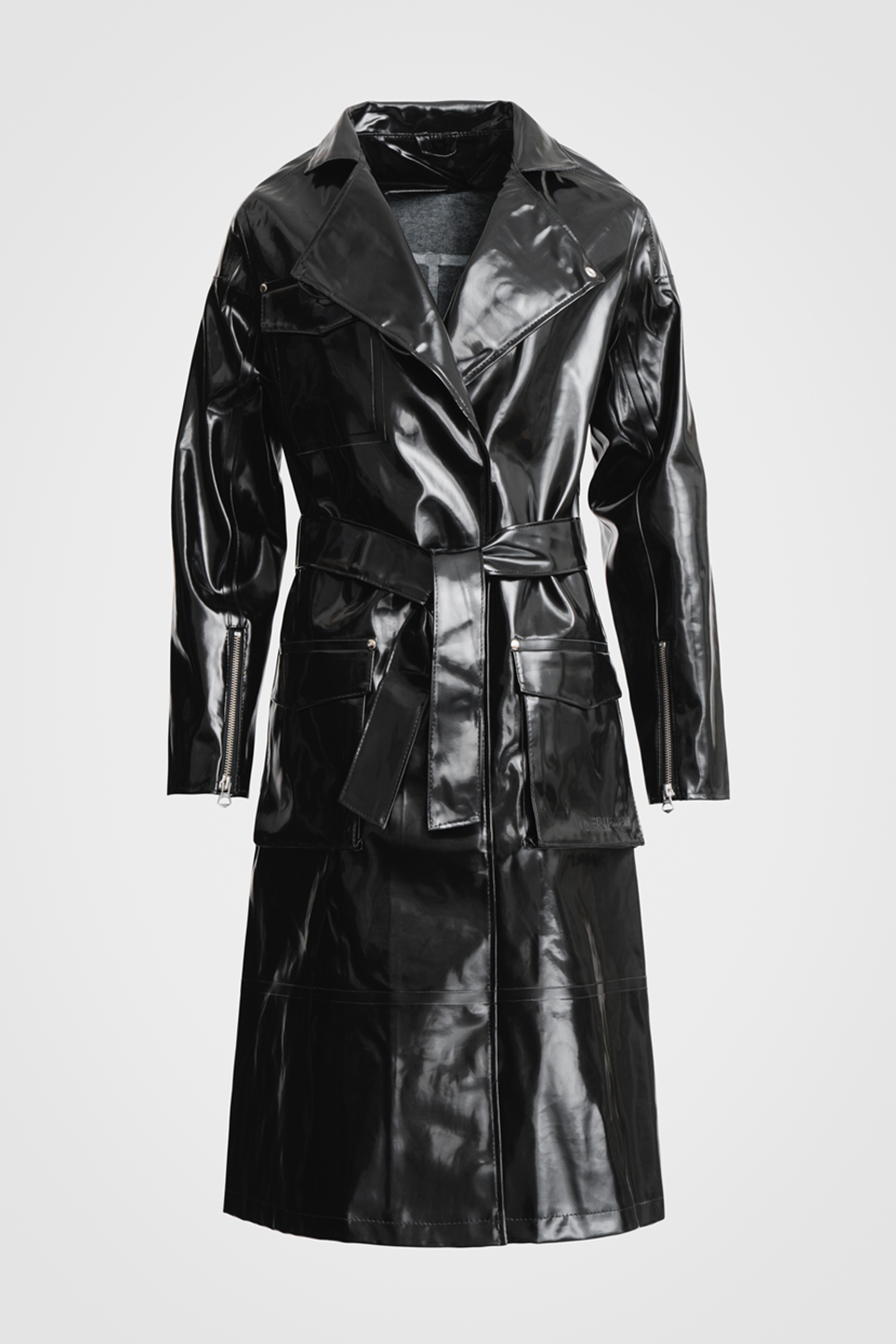 Lund Opal Trench Coat Black - 10