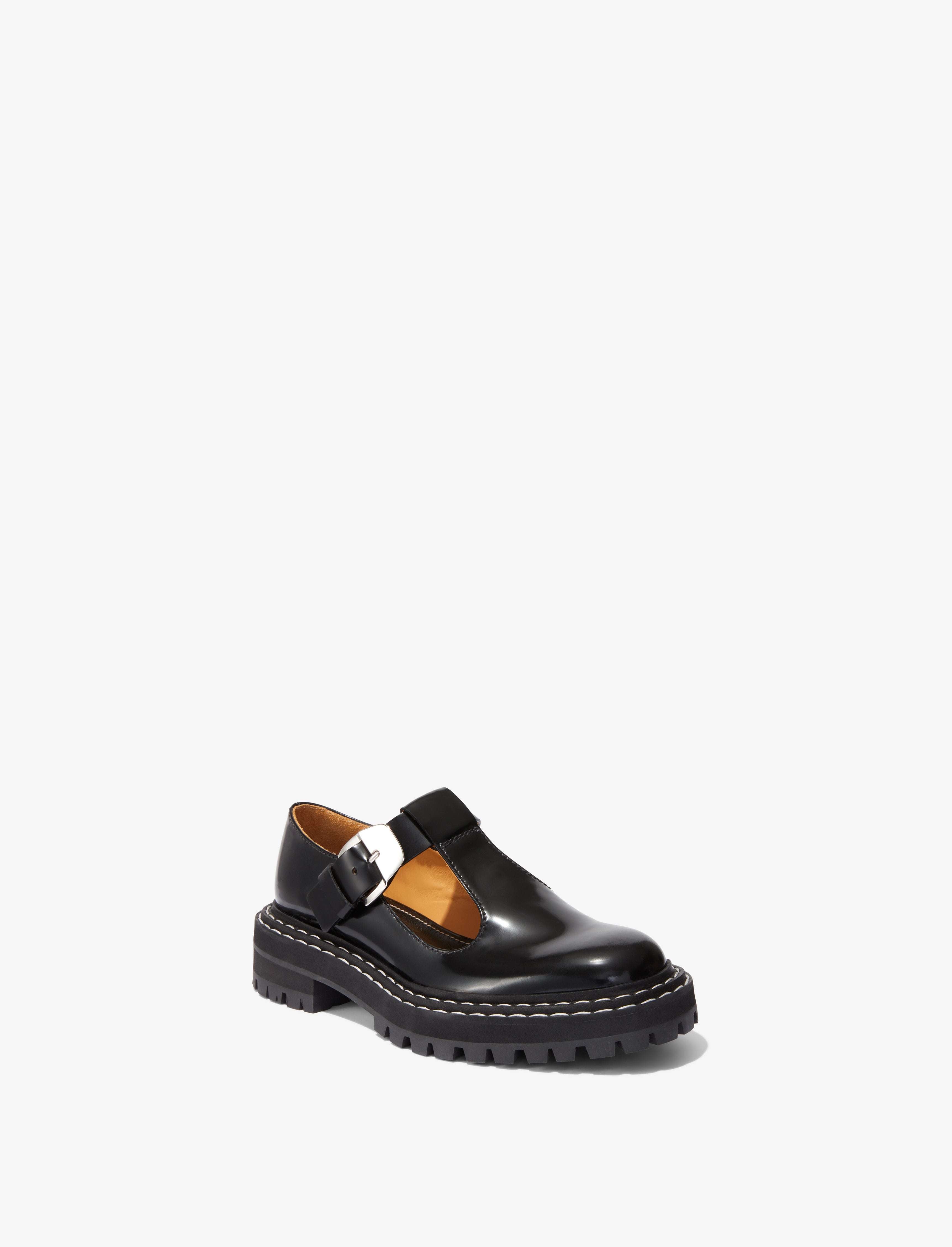 Lug Sole Mary Janes in Spazzolato Leather - 2