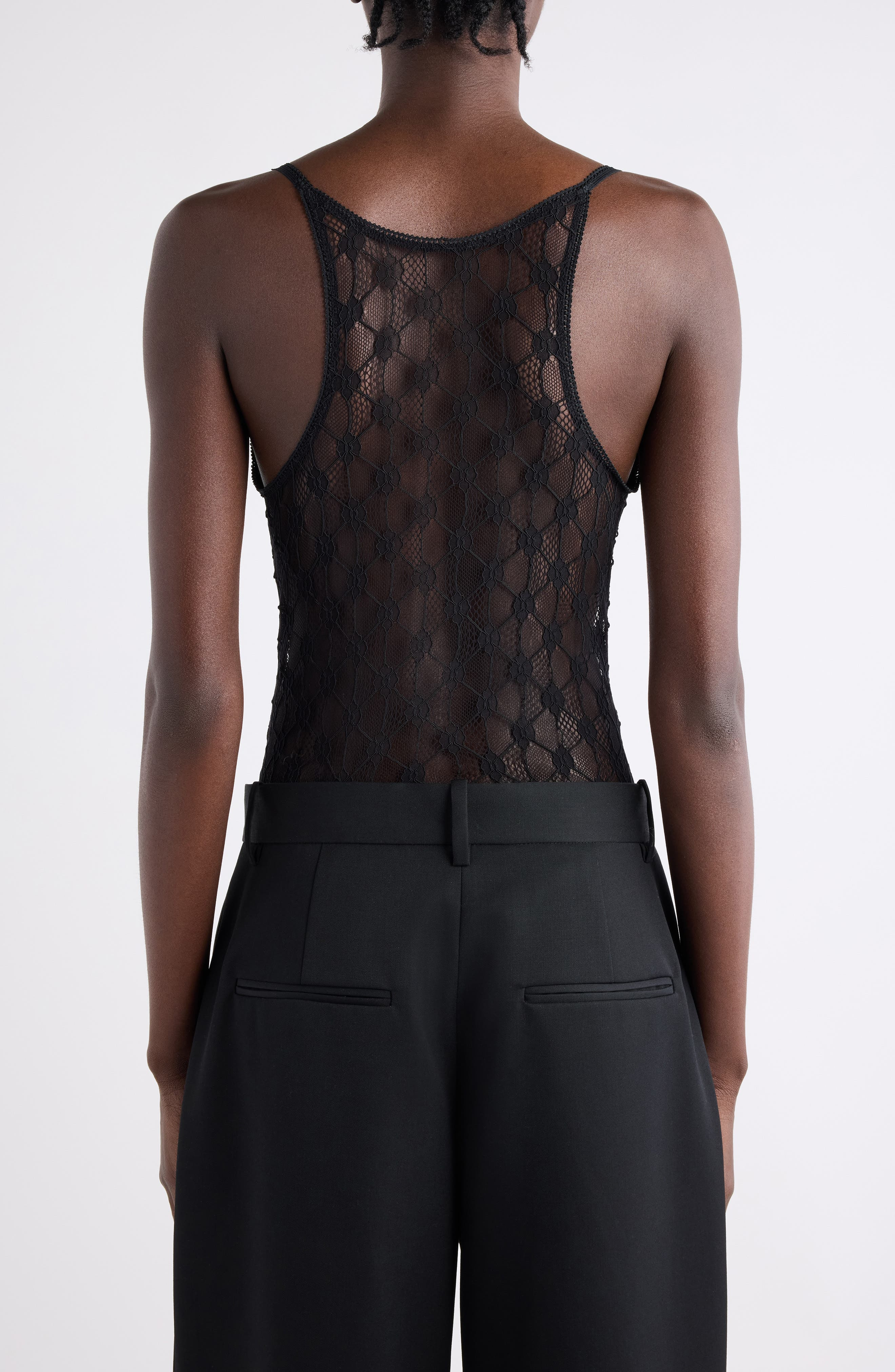 Isabel Marant Mildy Floral Lace Bodysuit in Black at Nordstrom - 3