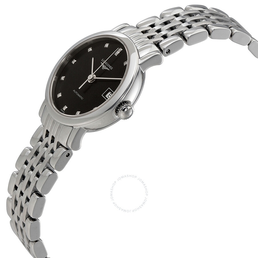 Longines Elegant Automatic Diamond Black Dial Ladies Watch L43094576 - 2
