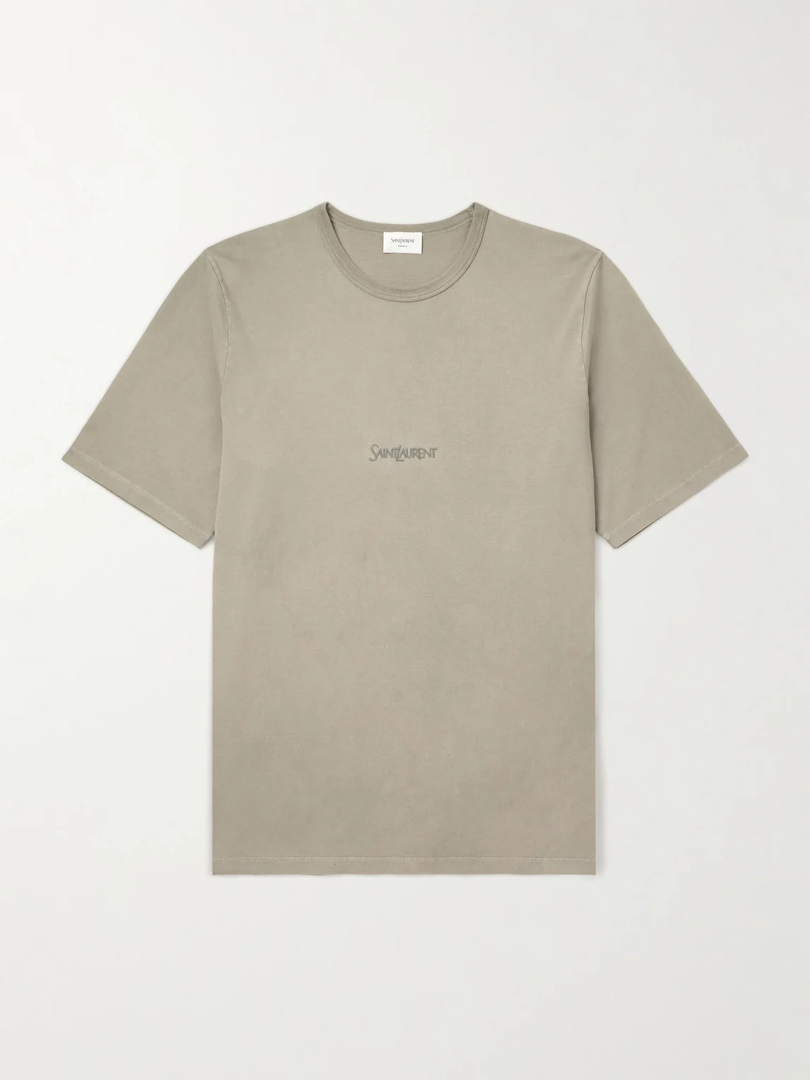 Logo-Embroidered Cotton-Jersey T-Shirt - 1