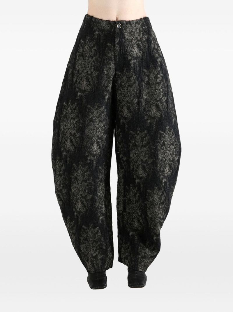 UMA WANG abstract-pattern trousers outlook