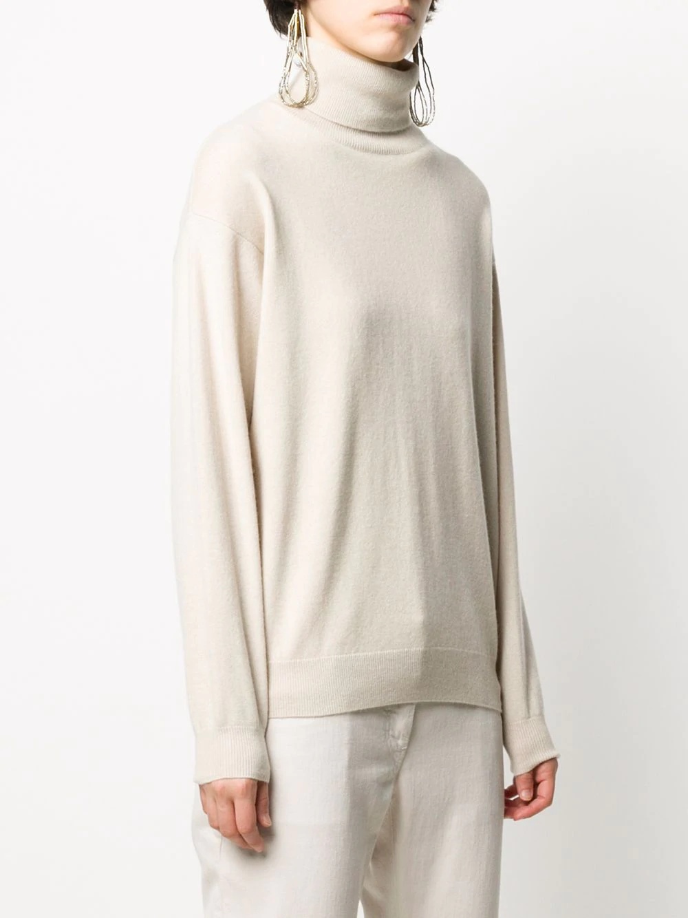 roll-neck cashmere jumper - 3