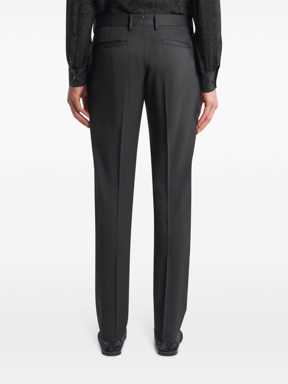 wool-blend tailored trousers - 4